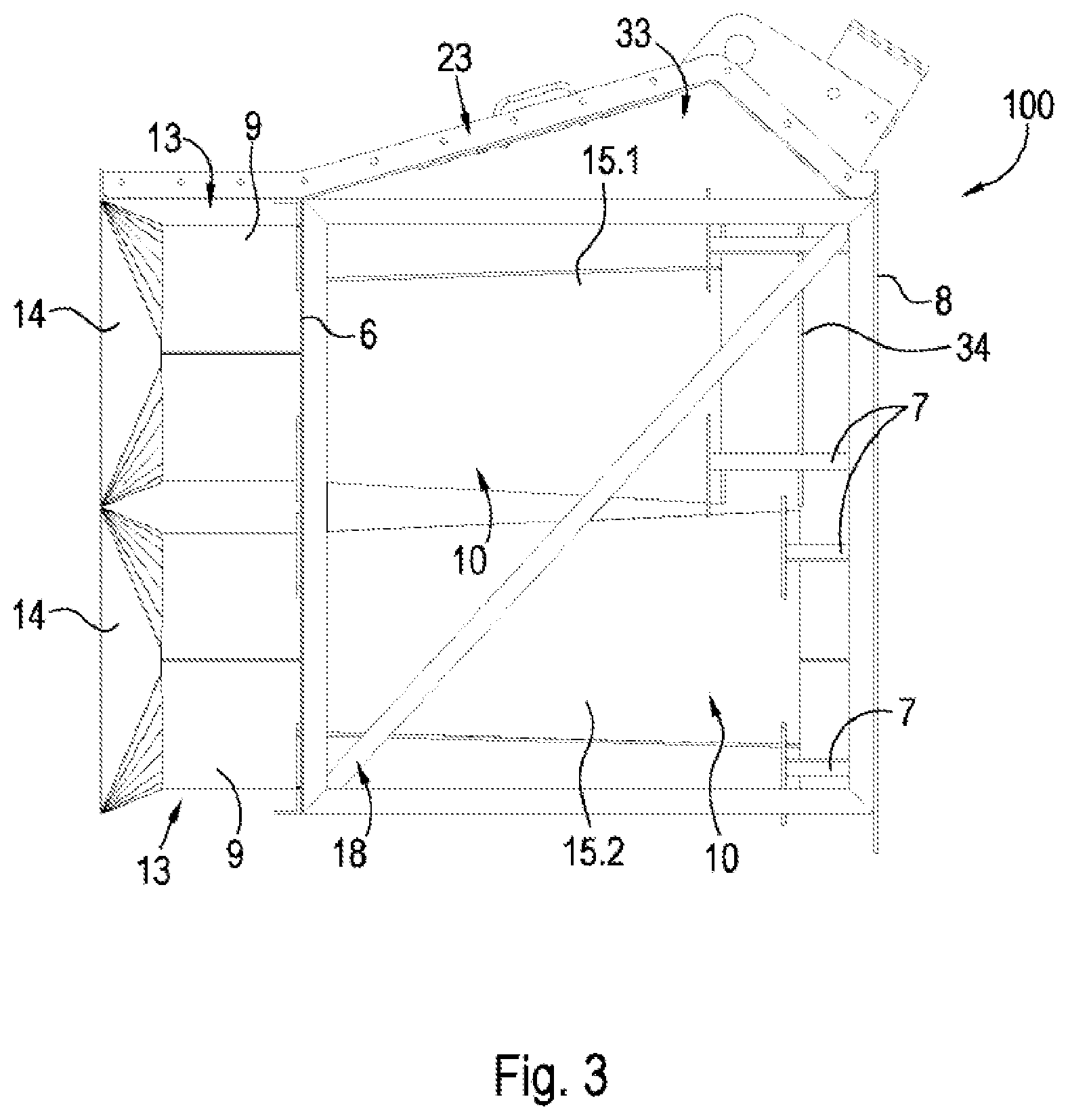 Patent US12090492 Figure 3 – Cyclonic air filtration equipment