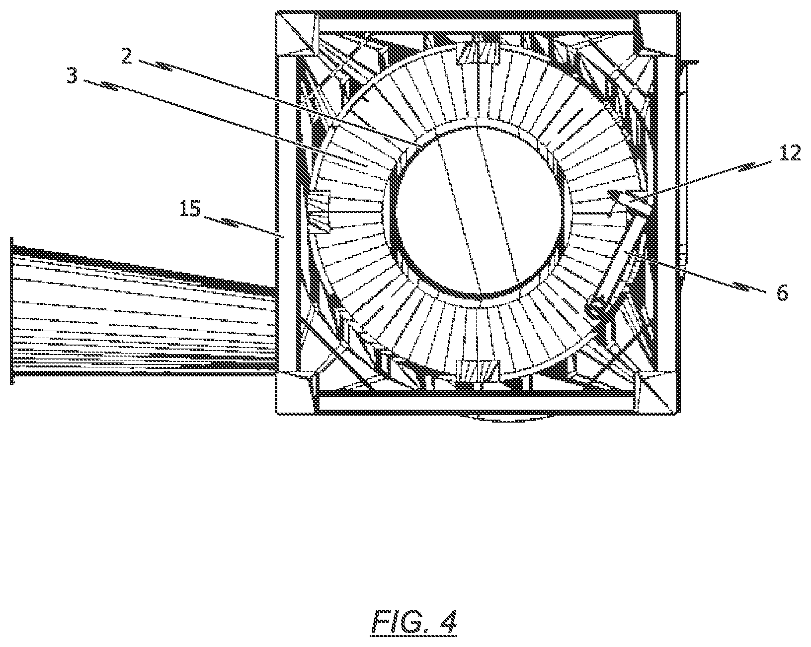 Patent US12090494 Figure 3 – Cyclone separator particularly for a powder recovery device of a powder coating system