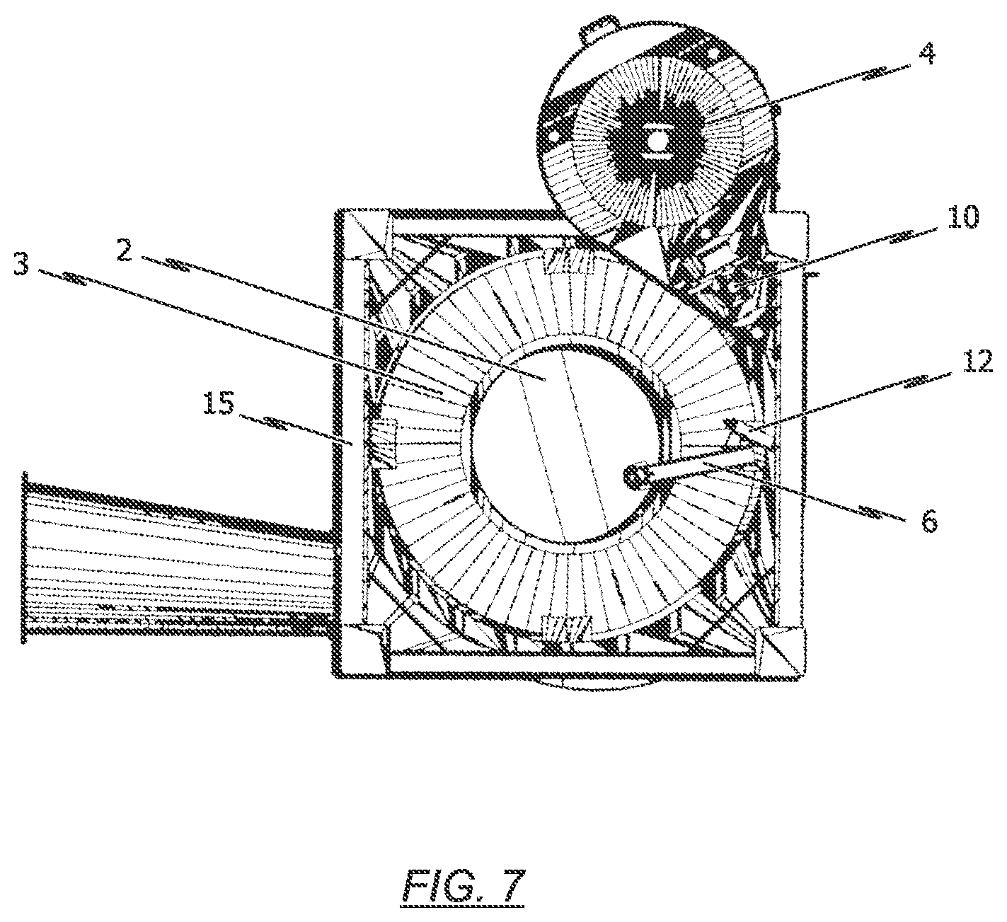 Patent US12090494 Figure 6 – Cyclone separator particularly for a powder recovery device of a powder coating system