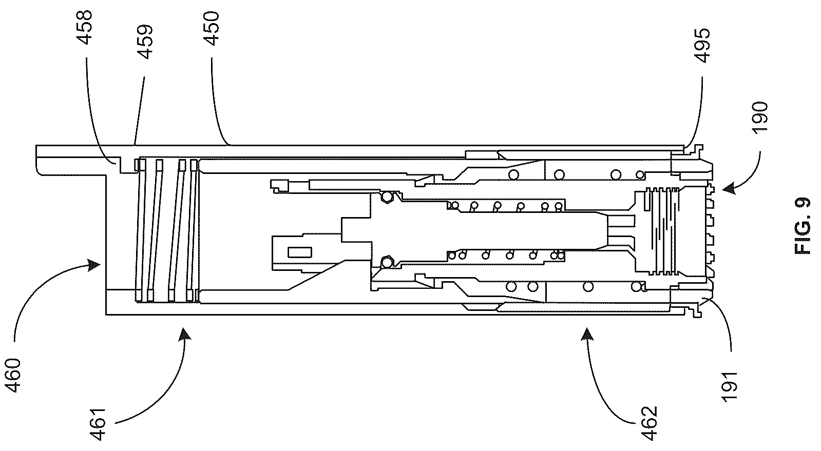 Patent US12090495 Figure 9 – Spray assembly