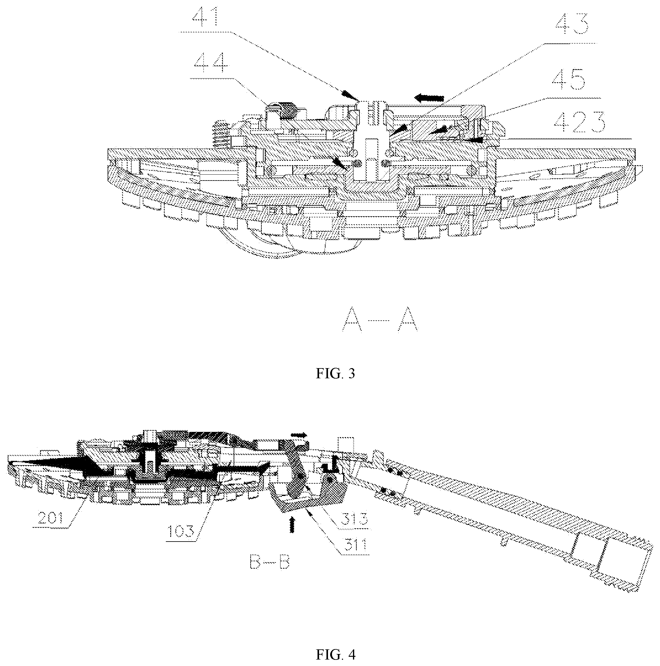 Patent US12090496 Figure 2 – Waterway switching structure for multifunctional shower head and multifunctional shower head including same