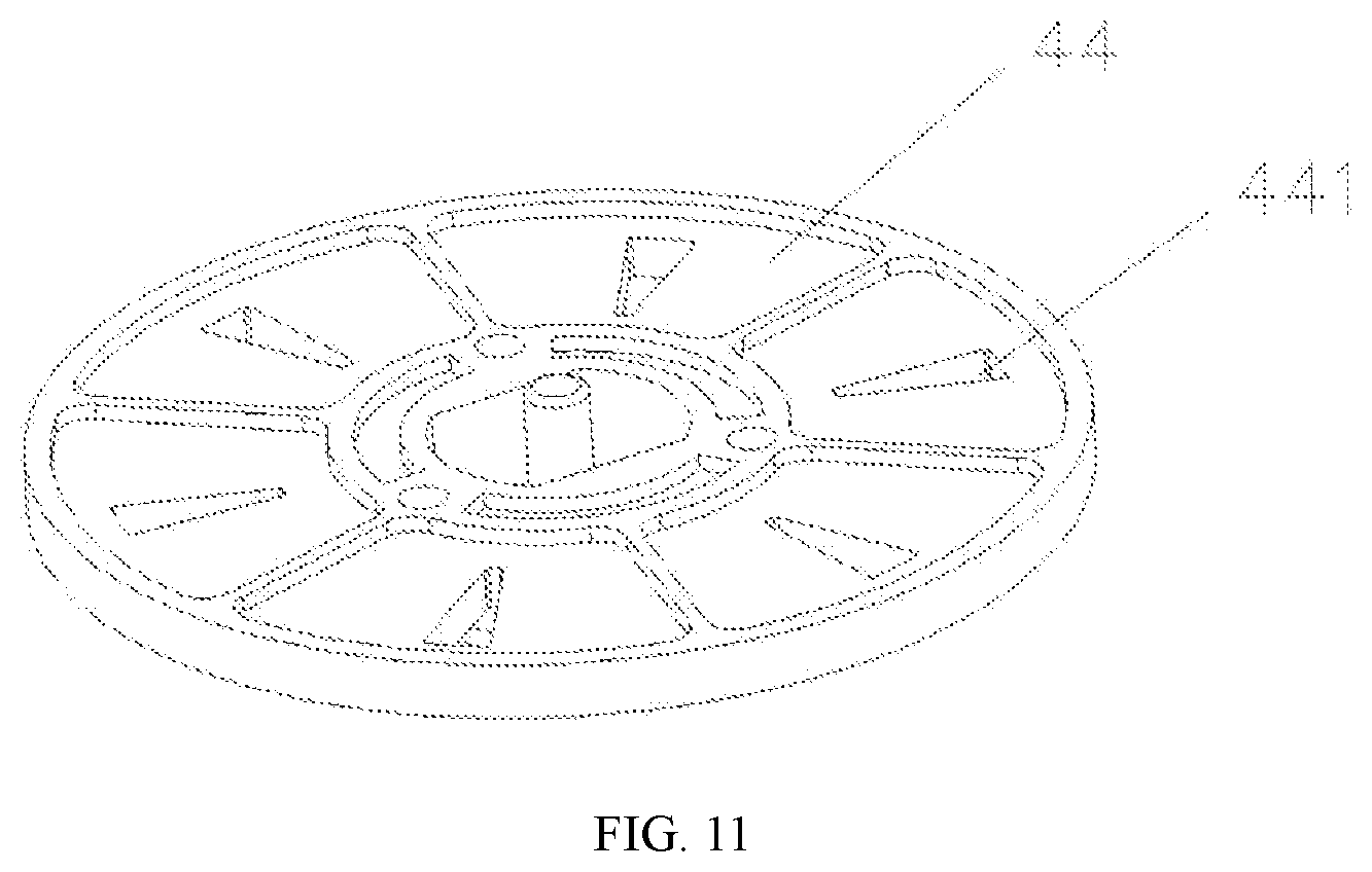 Patent US12090496 Figure 7 – Waterway switching structure for multifunctional shower head and multifunctional shower head including same