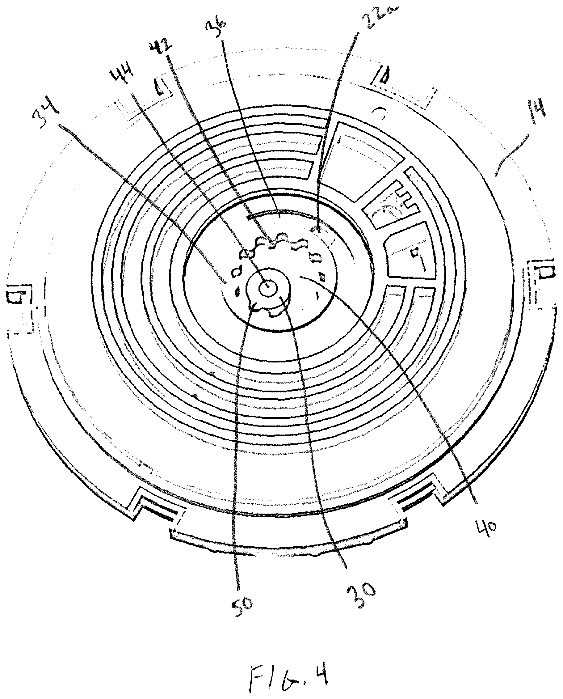 Patent US12090497 Figure 4 – Showerhead with multiple pairs of nozzles that actuate sequentially in a loop