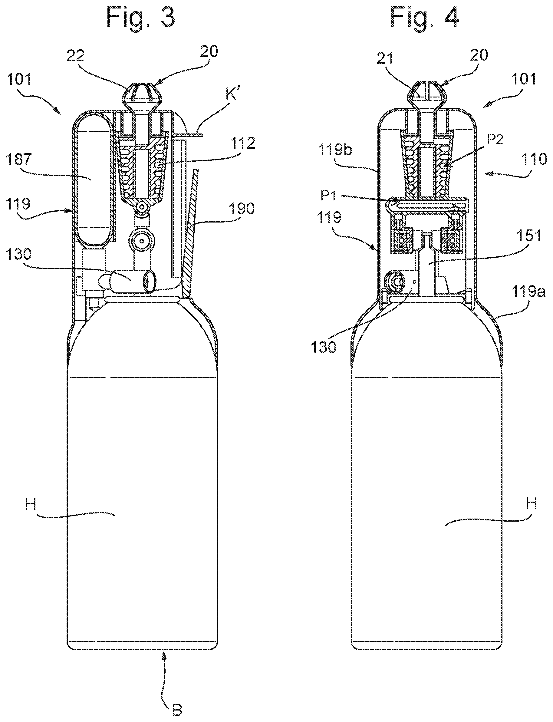 Patent US12090505 Figure 2 – Apparatus and methods for dispensing and foaming of a product