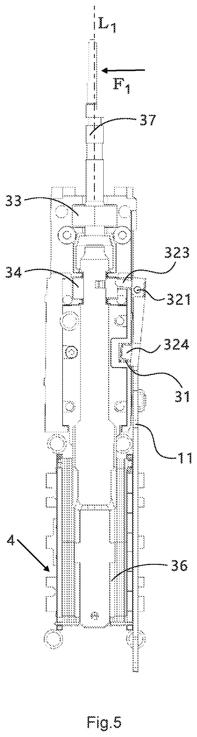 Patent US12090515 Figure 5 – Acoustic wave type electric cleaning care appliance and pressure alarm device for same