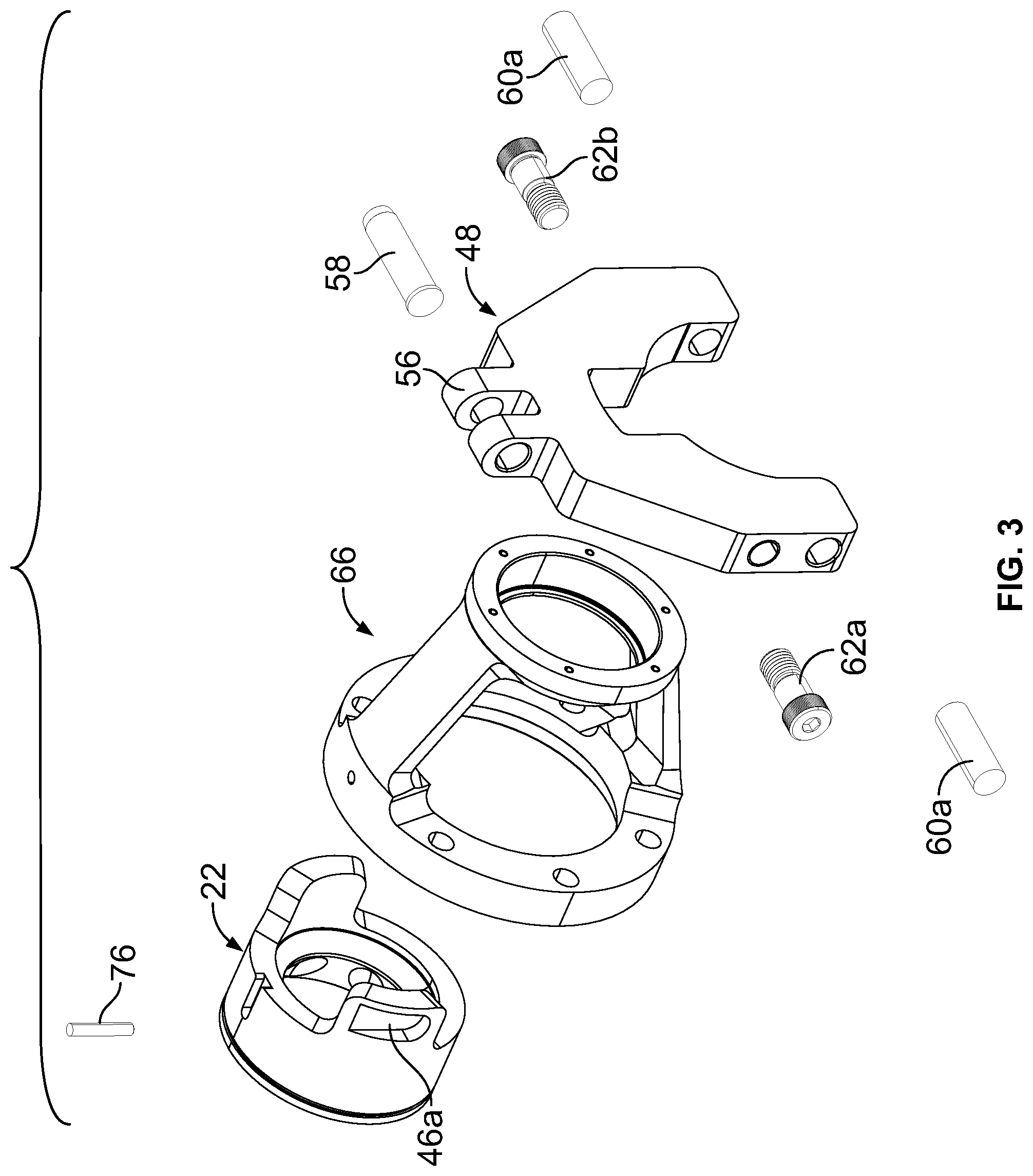 Patent US12090517 Figure 3 – Separation machine having powered separator gap control