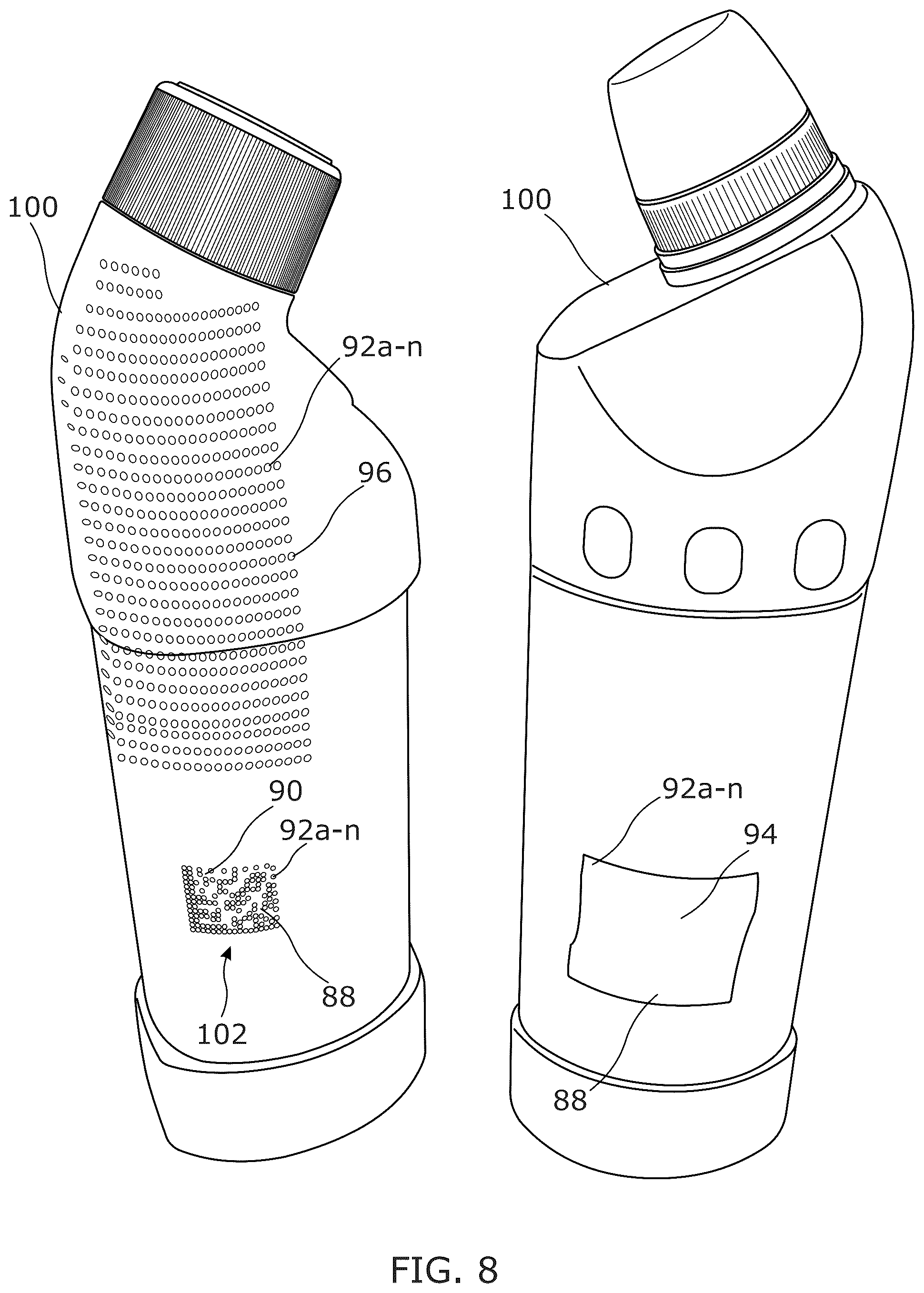 Patent US12090520 Figure 8 – Recycling method and taggant for a recyclable product