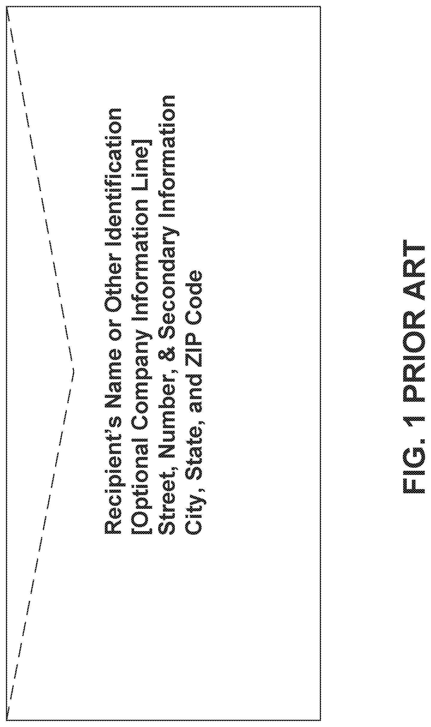 Patent US12090521 — Mail routing system utilizing printed indicia-containing mailing addresses — Figure 1