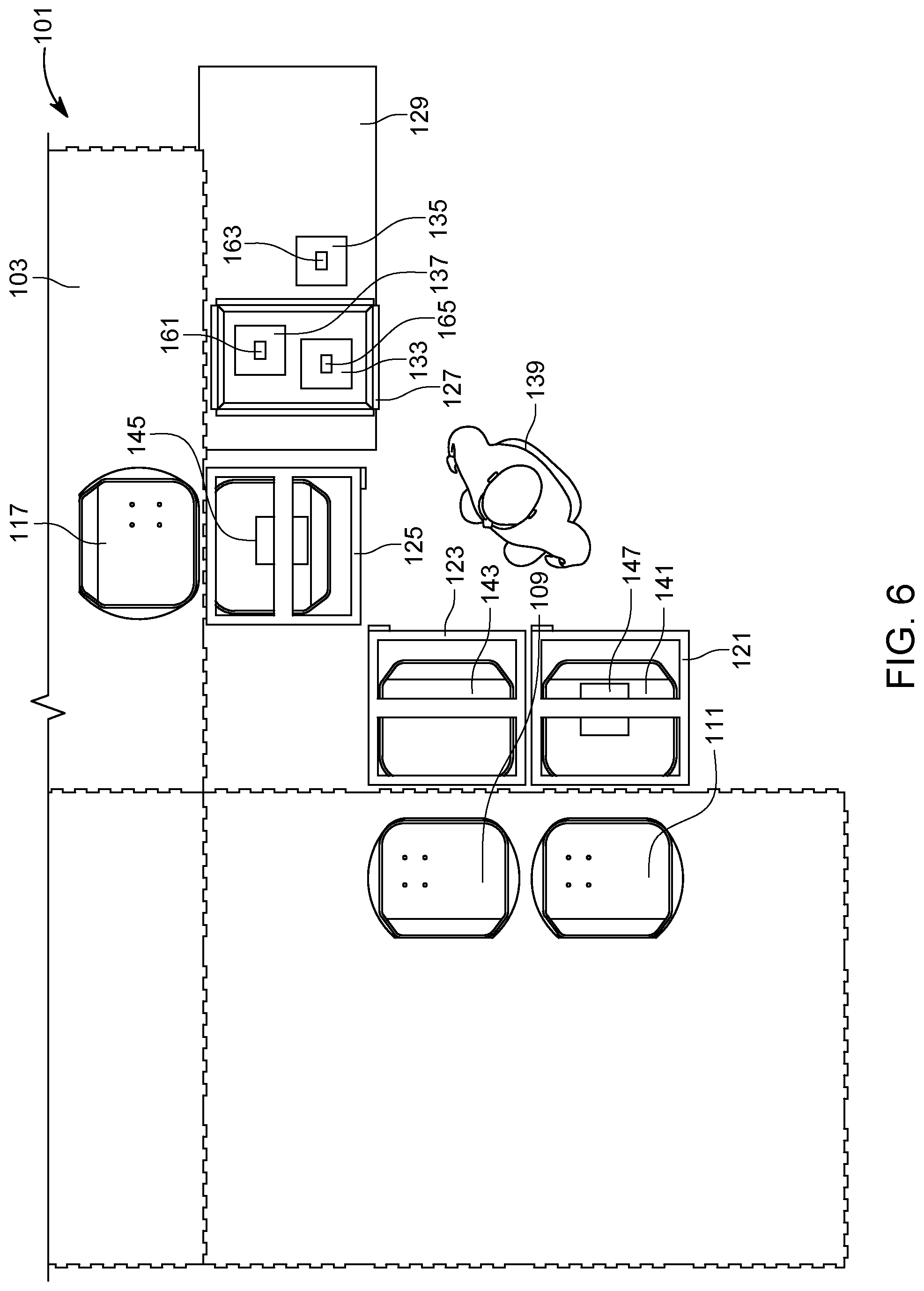 Patent US12090522 Figure 6 – Article loading system and method for multilevel sorter
