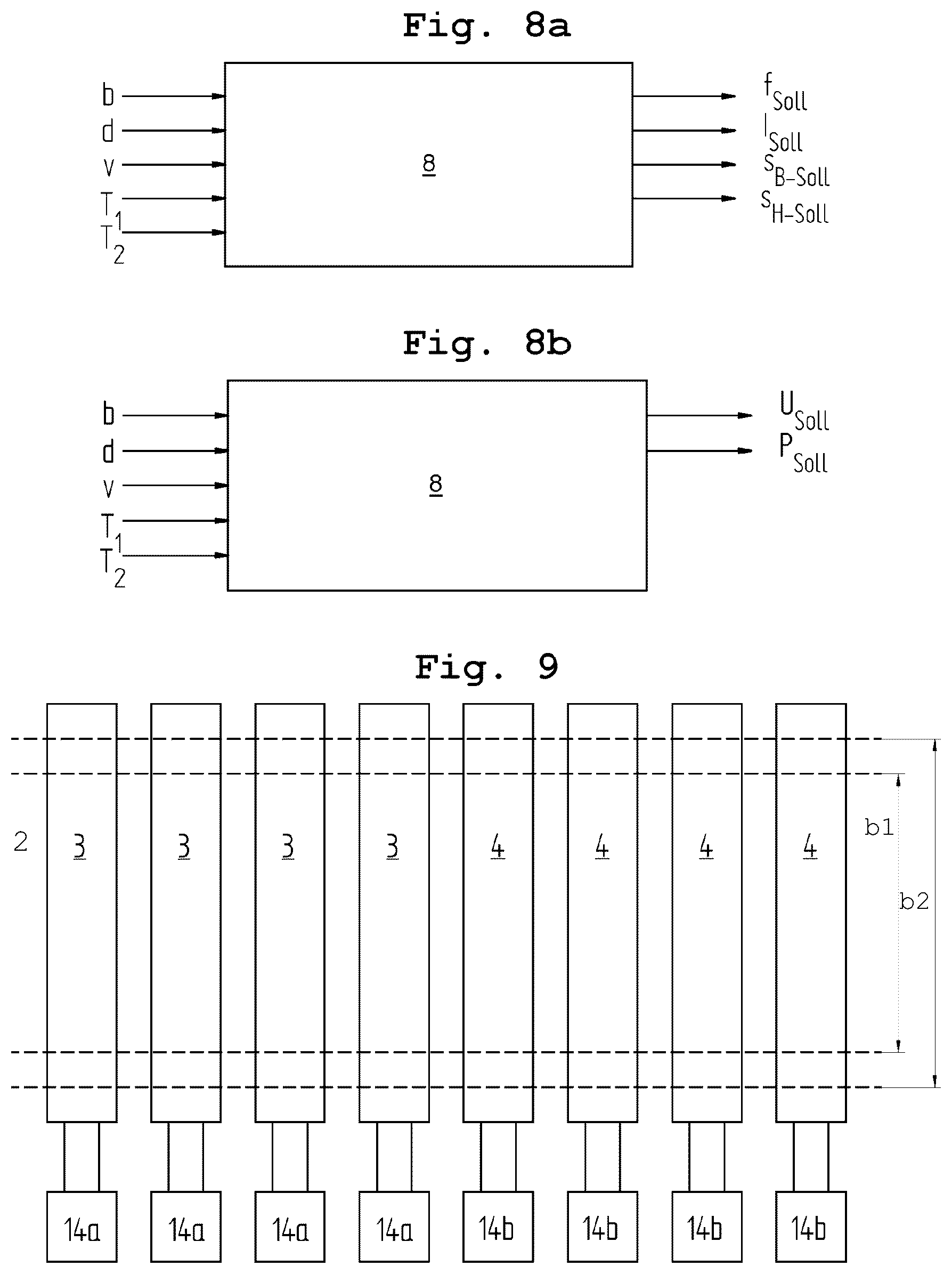 Patent US12090535 Figure 7 – Heating device for the inductive heating of a flat steel strip in a hot rolling mill