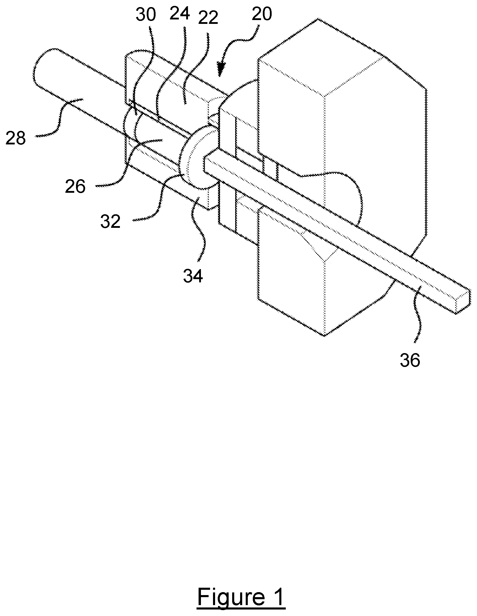 Patent US12090537 Figure 1 – Dummy block for extrusion press