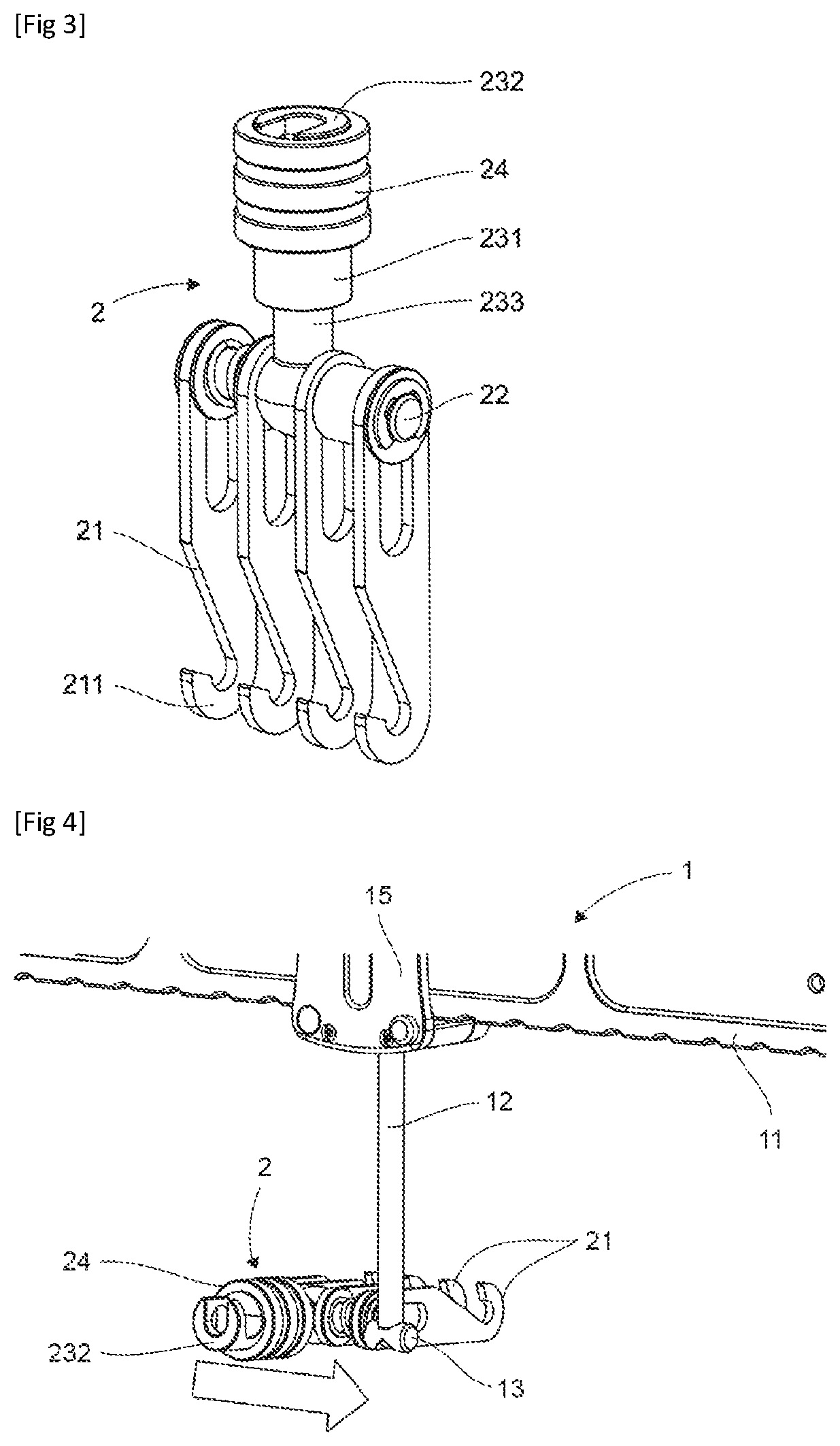 Patent US12090539 Figure 2 – Quick-coupling panel straightening device