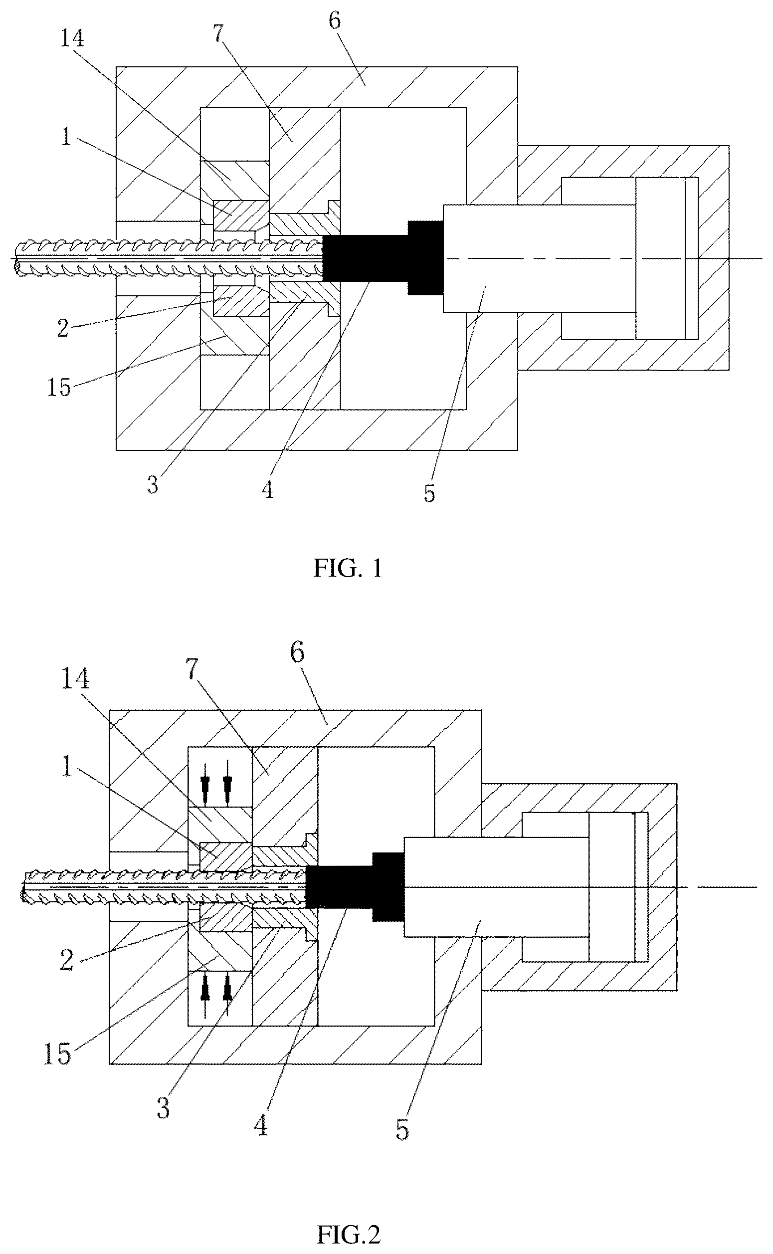Patent US12090544 — Rebar upsetting process and rebar upset forging machine — Figure 1