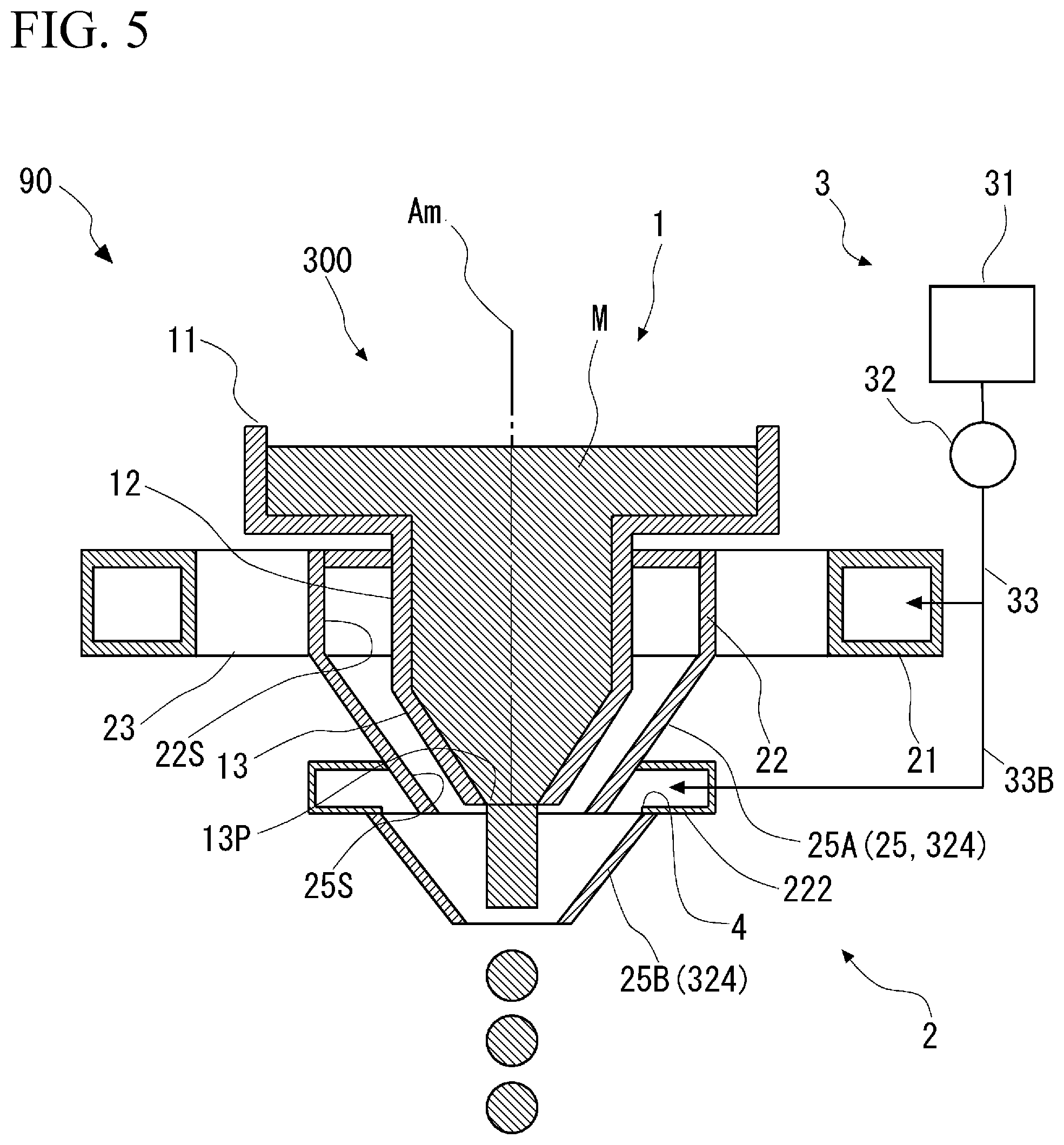 Patent US12090555 Figure 5 – Atomizer nozzle, atomizing device, method for producing metal powder, and metal powder