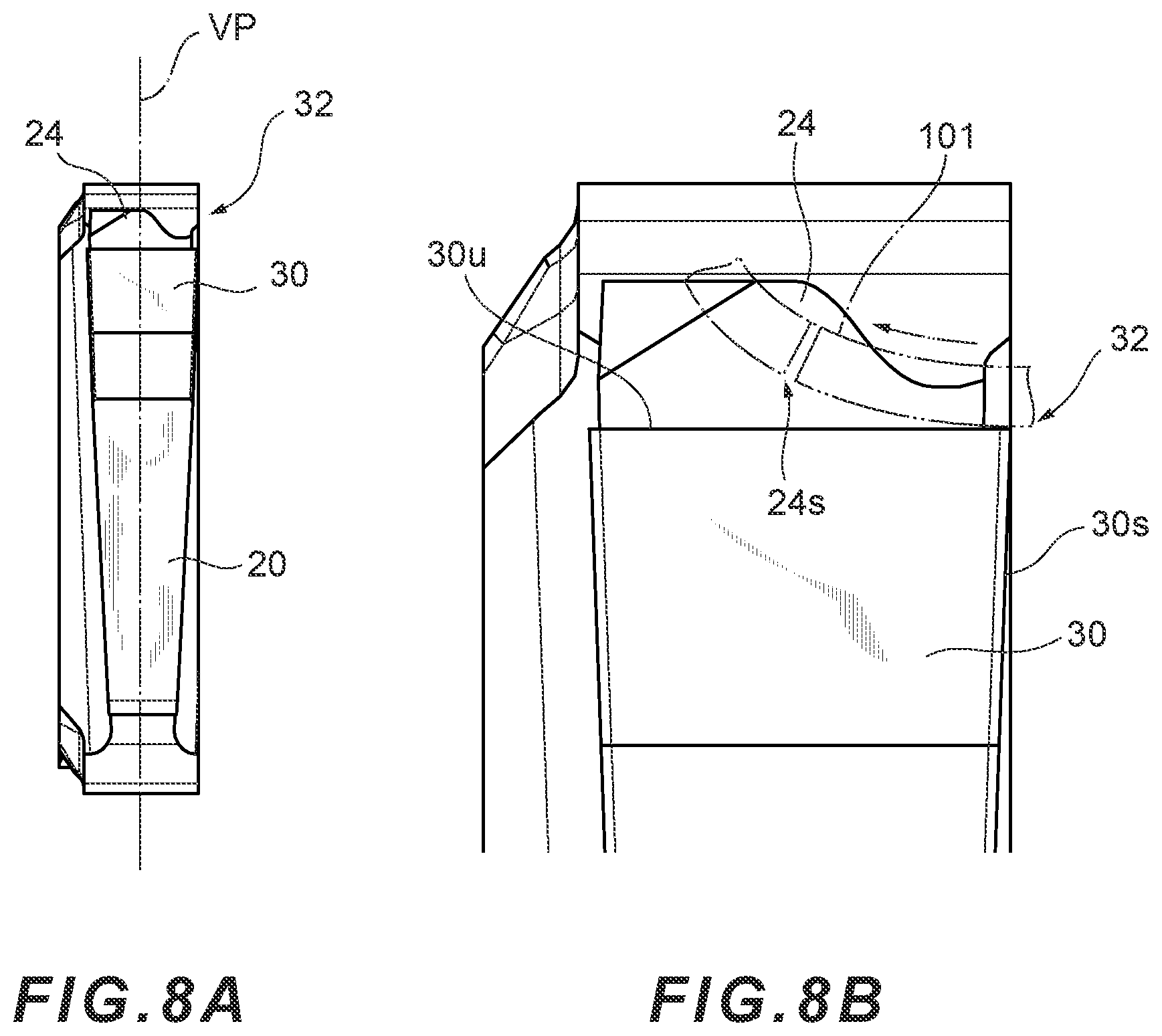 Patent US12090558 Figure 8 – Cutting insert