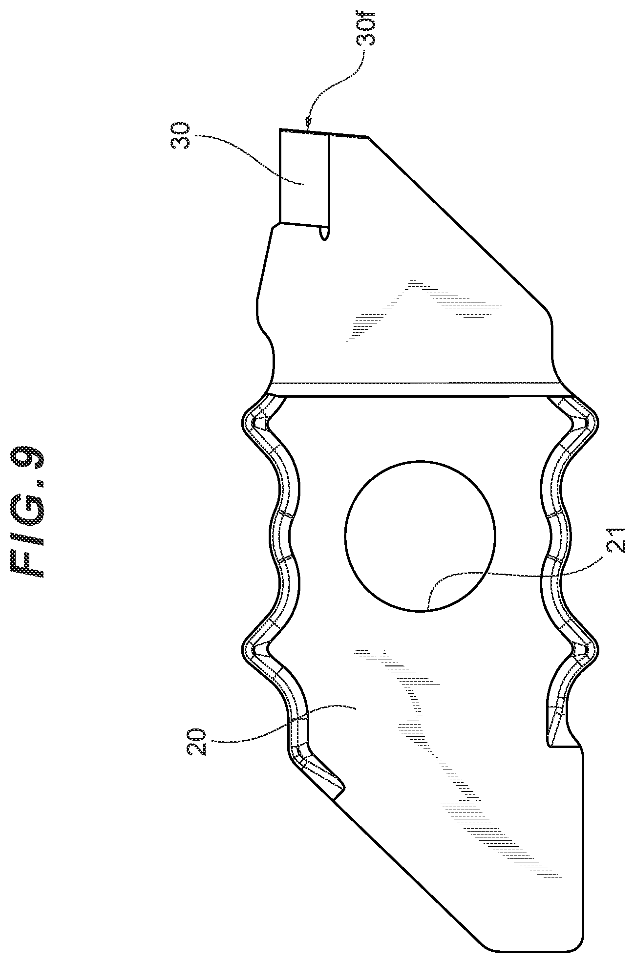 Patent US12090558 Figure 9 – Cutting insert
