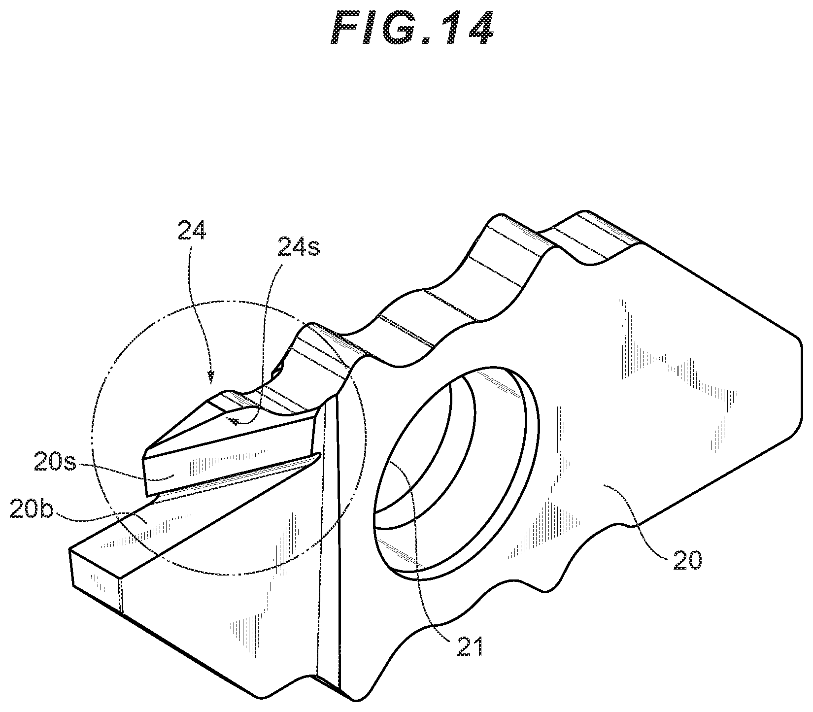 Patent US12090558 Figure 14 – Cutting insert