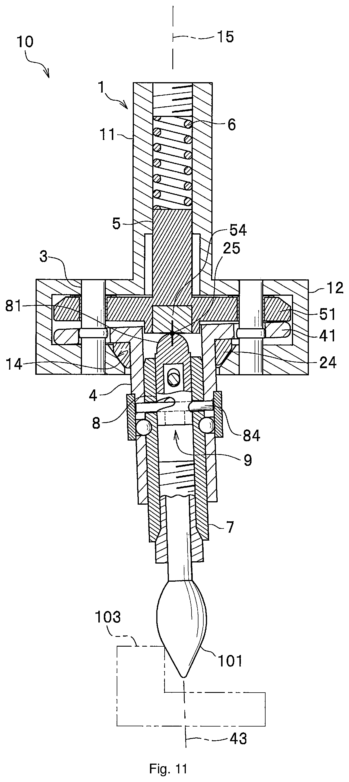 Patent US12090560 Figure 8 – Deburring apparatus and deburring method