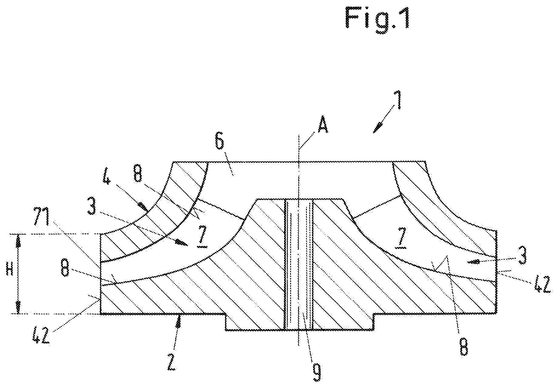 Patent US12090569 Figure 1 – Method of manufacturing a component of a rotary machine and component manufactured using said method