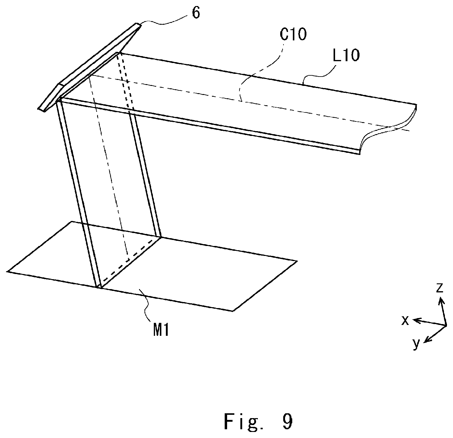 Patent US12090570 Figure 9 – Laser processing apparatus, laser processing method, and method for manufacturing semiconductor apparatus