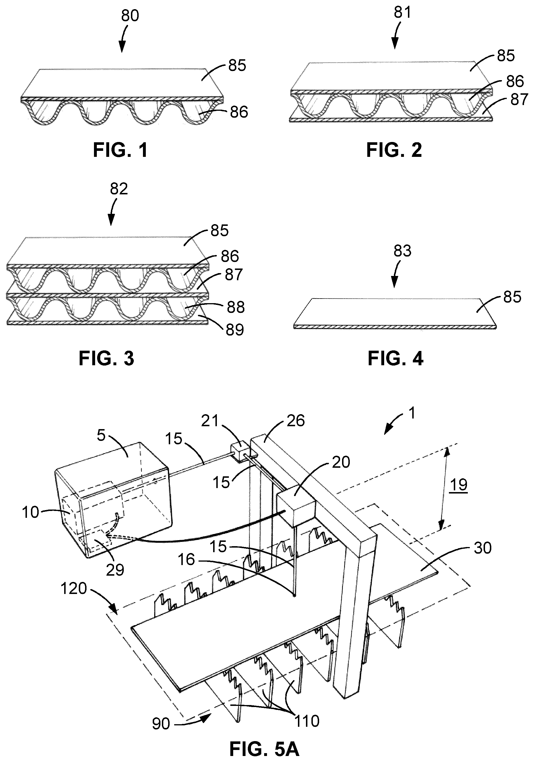 Patent US12090571 Figure 1 – Apparatus and method for processing cardboard