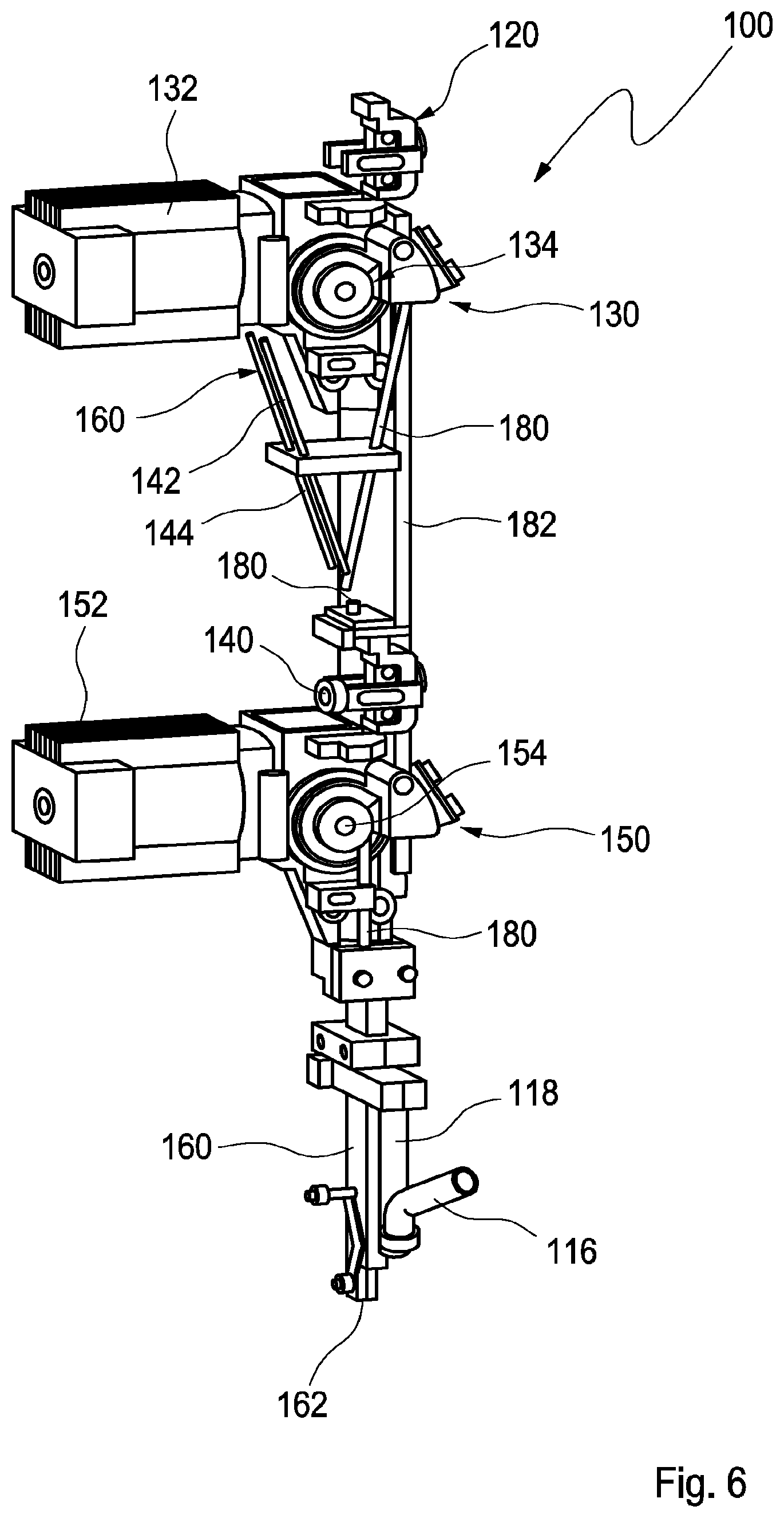 Patent US12090584 Figure 7 – Welding head and welding head assembly for an arc-welding system