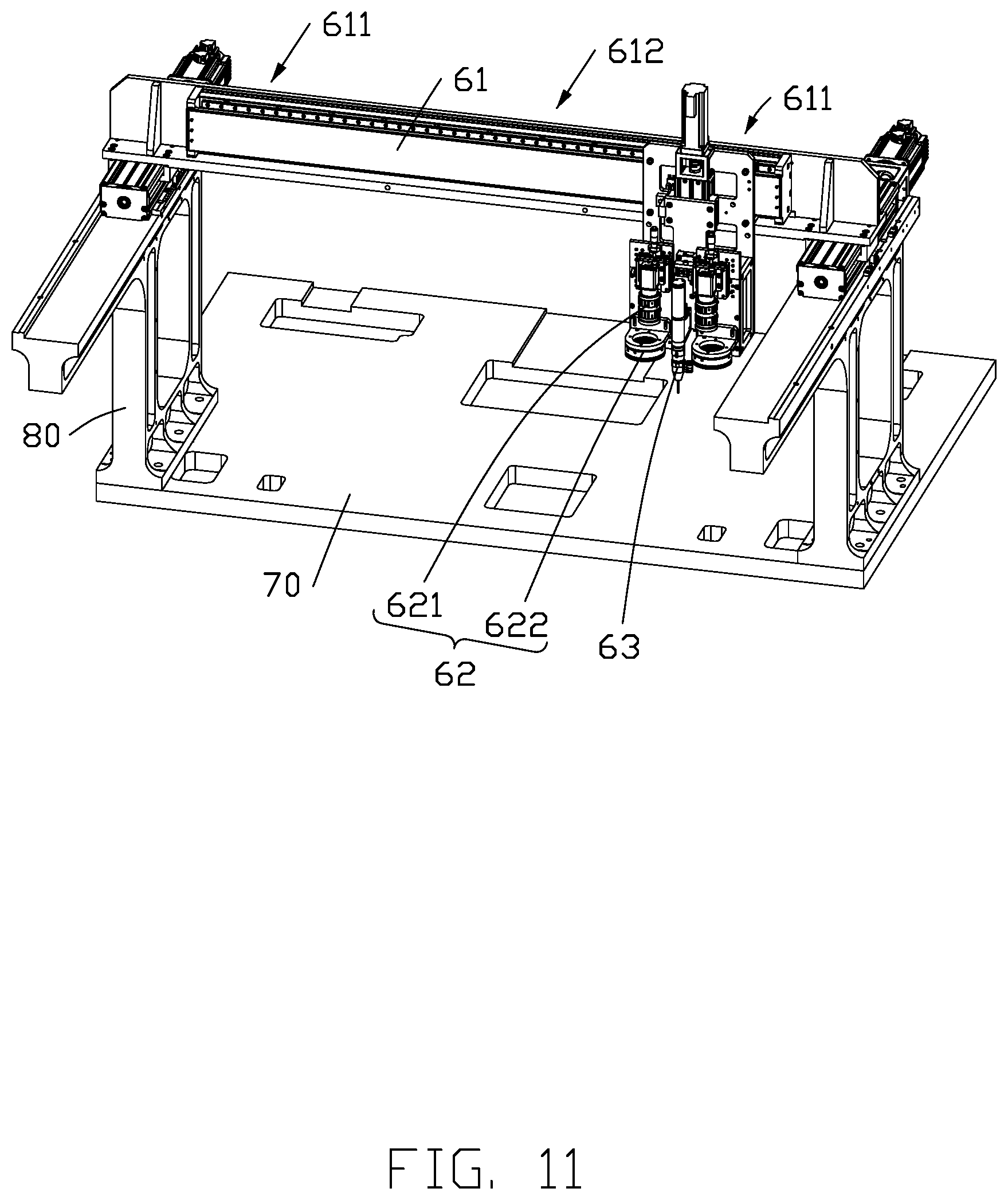 Patent US12090588 Figure 11 – Automatic locking device and assembling apparatus therewith