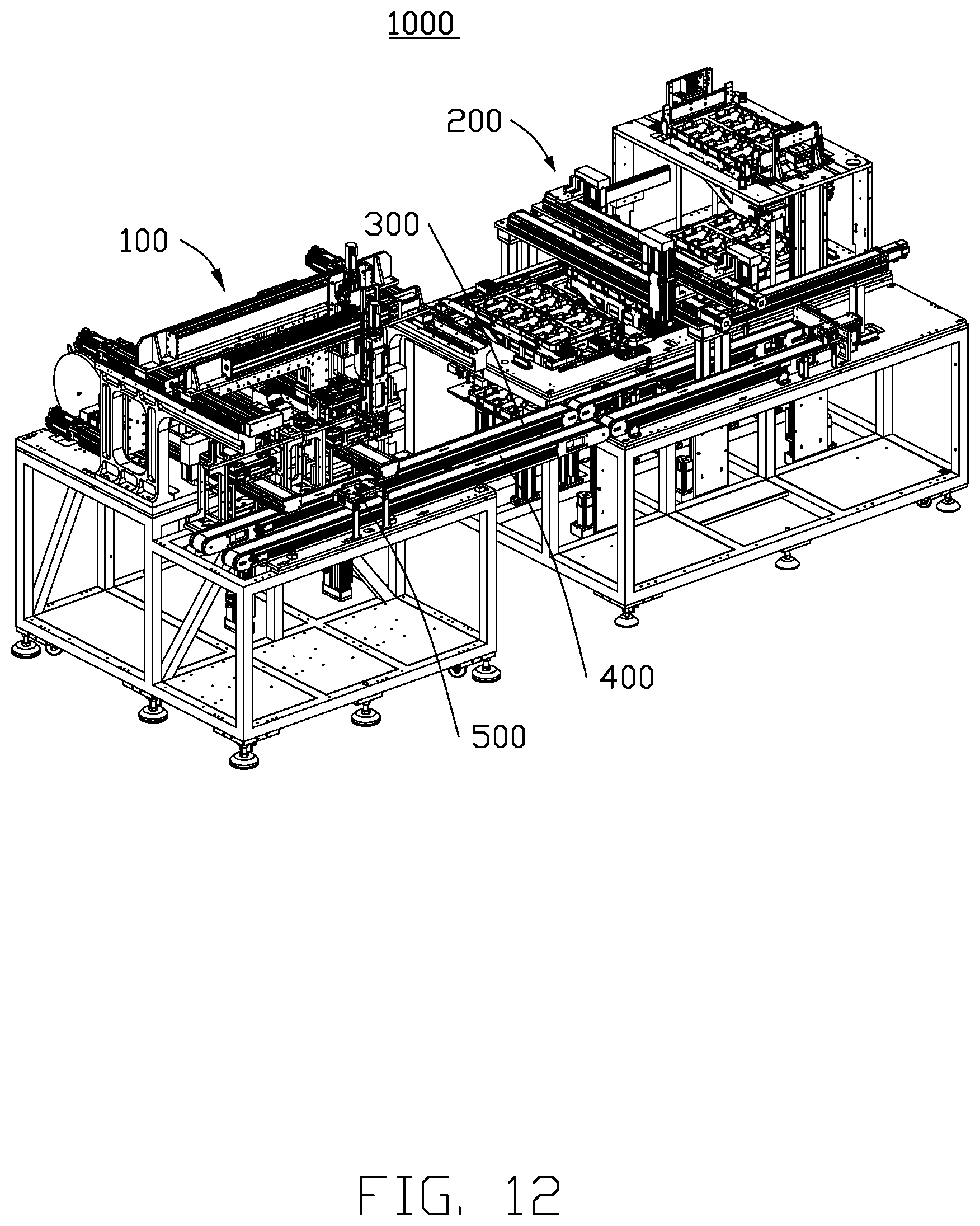 Patent US12090588 Figure 12 – Automatic locking device and assembling apparatus therewith