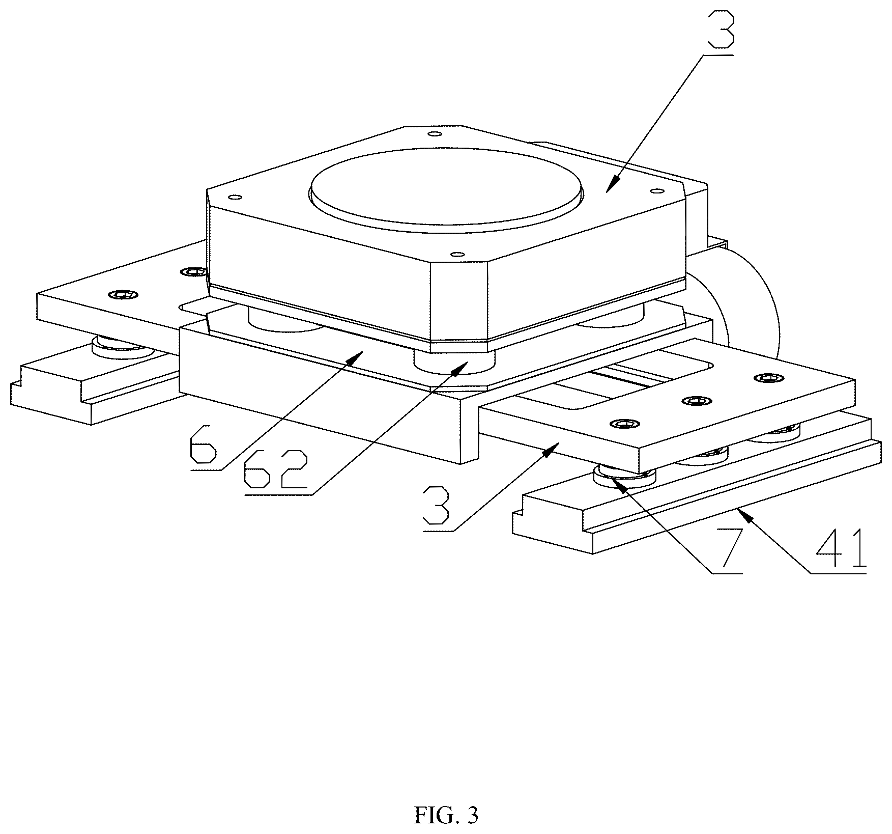 Patent US12090590 Figure 3 – Six-degree-of-freedom air-floating moving apparatus