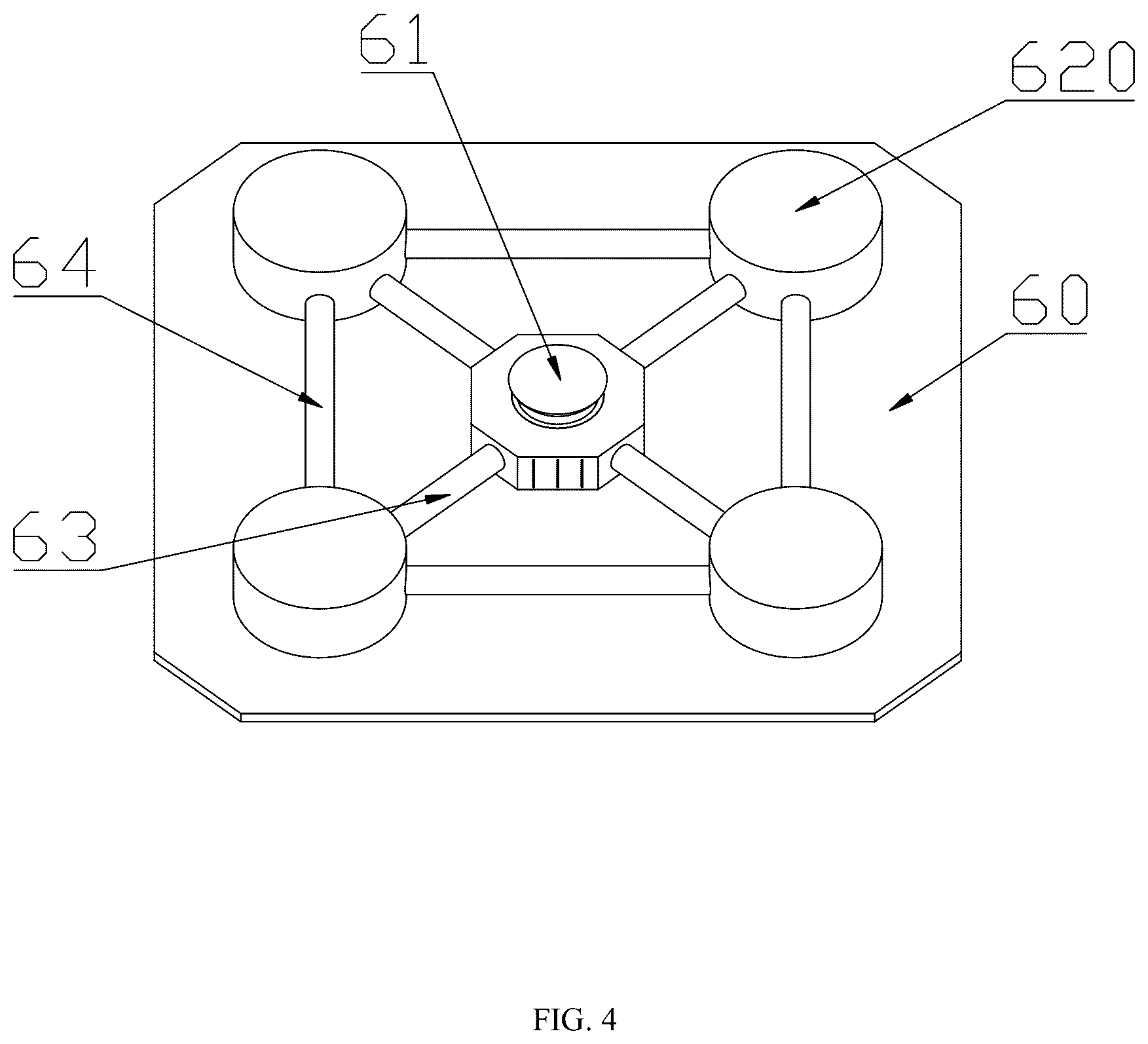 Patent US12090590 Figure 4 – Six-degree-of-freedom air-floating moving apparatus