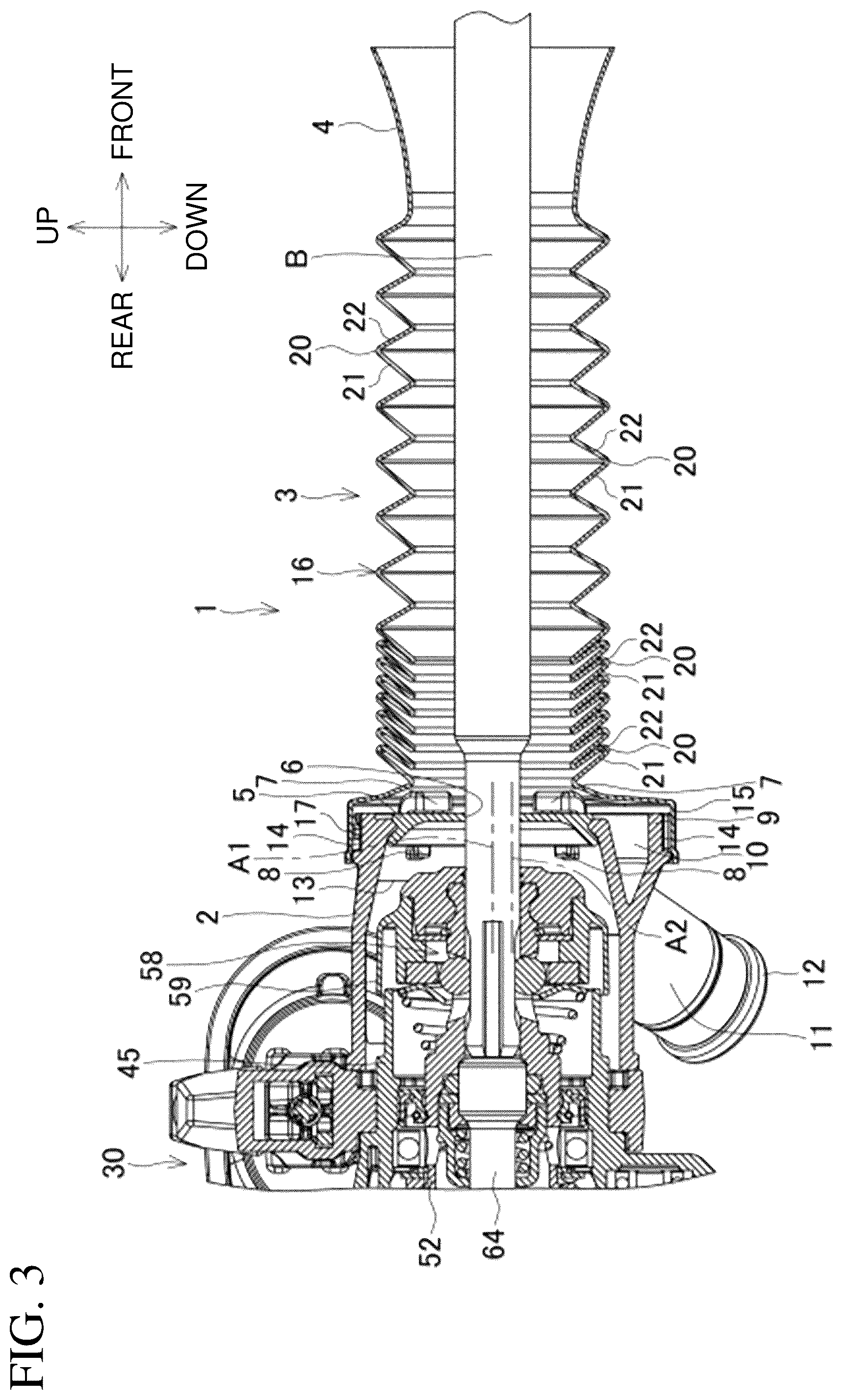 Patent US12090591 Figure 3 – Dust collection cup and power tool