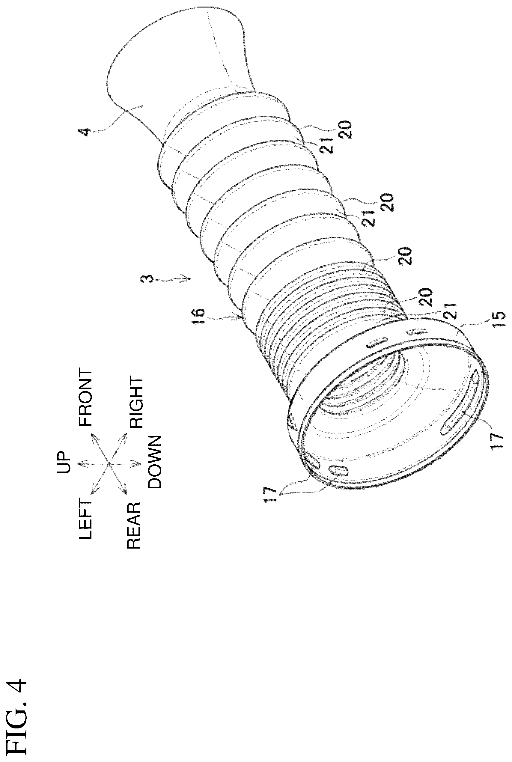 Patent US12090591 Figure 4 – Dust collection cup and power tool