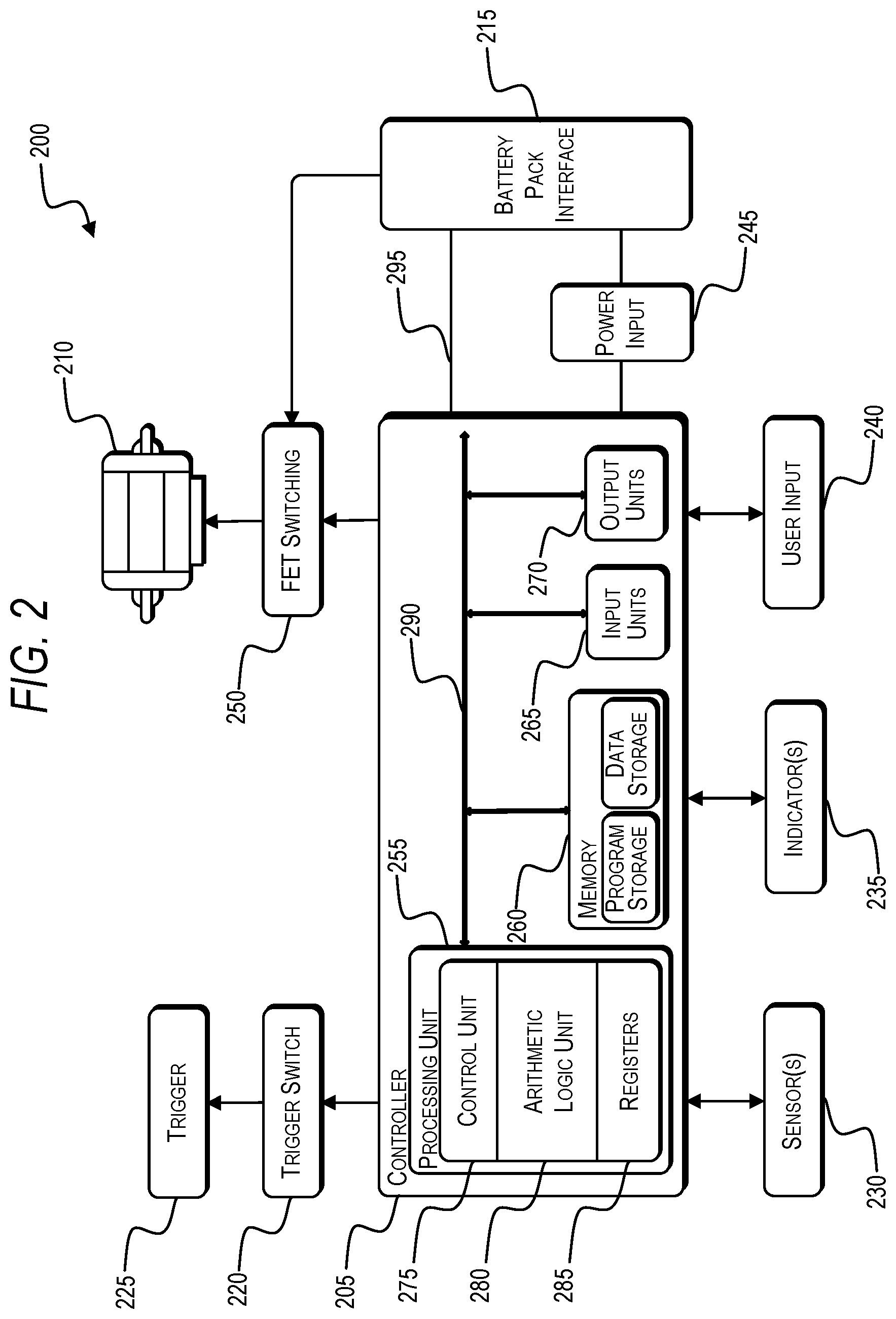 Patent US12090592 Figure 3 – Drop detection in power tools