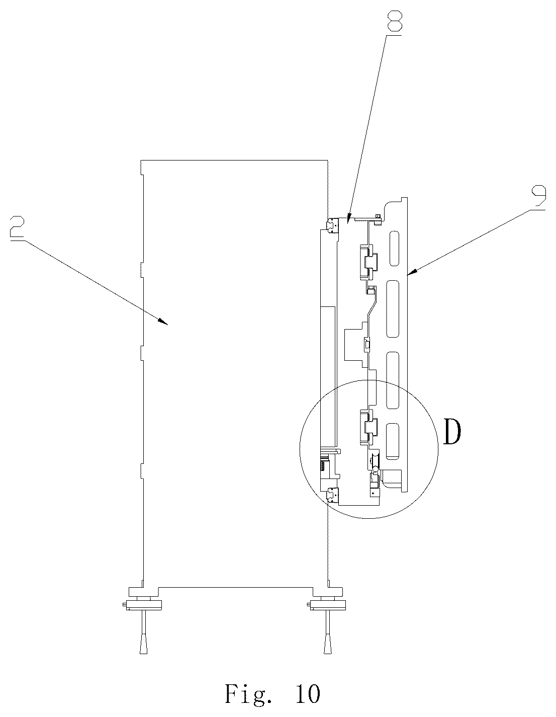 Patent US12090595 Figure 7 – Horizontal five-axis plate conversion machining center