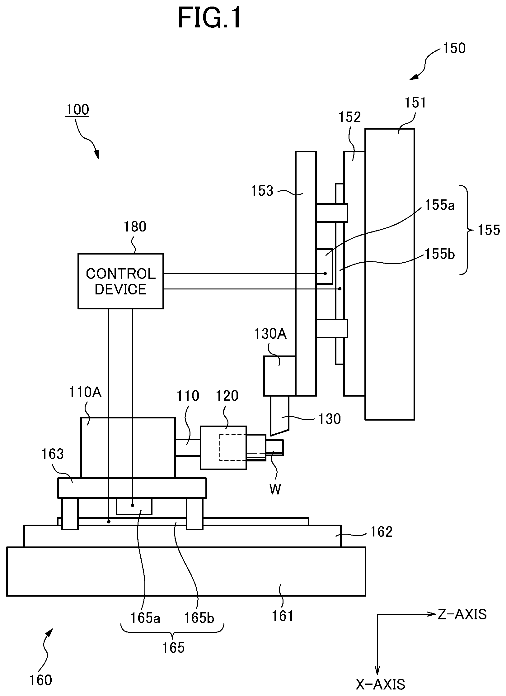 Patent US12090596 Figure 1 – Control device for machine tool and machine tool