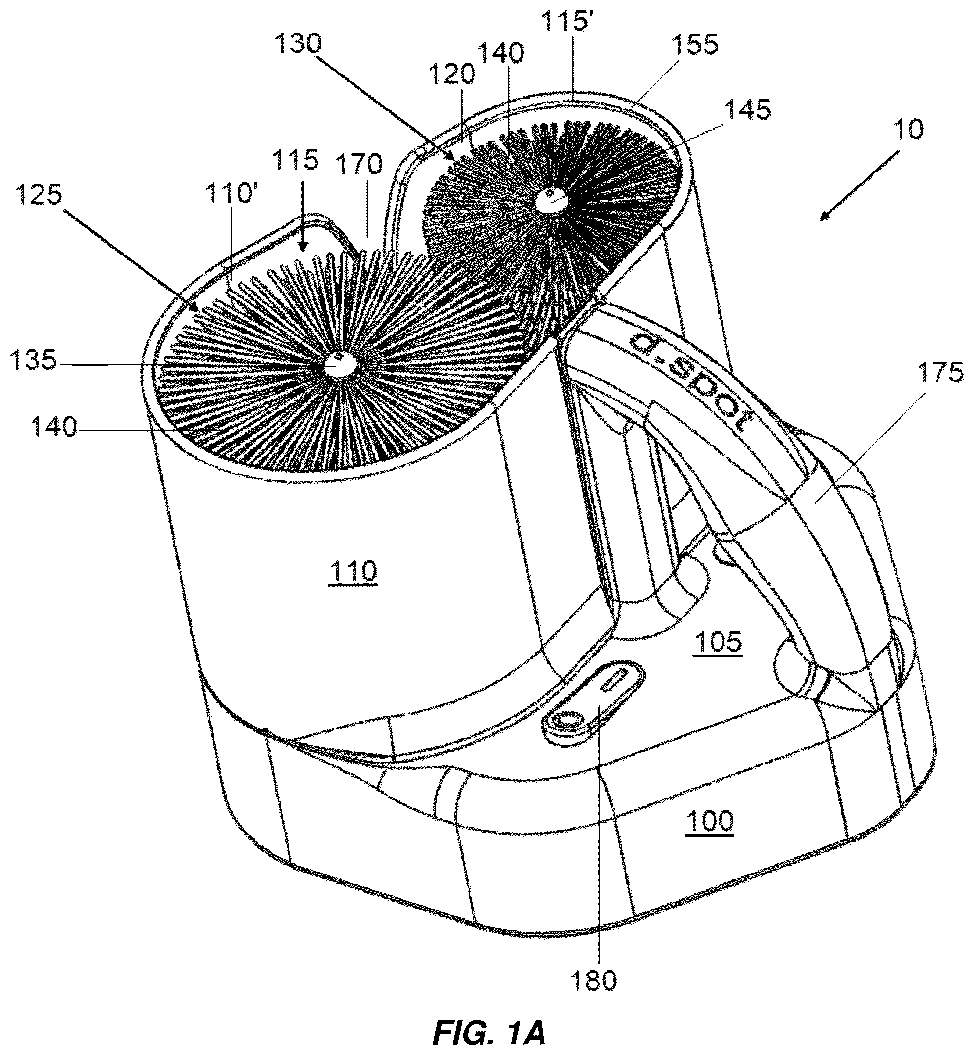 Patent US12090598 Figure 1 – Glassware polishing system