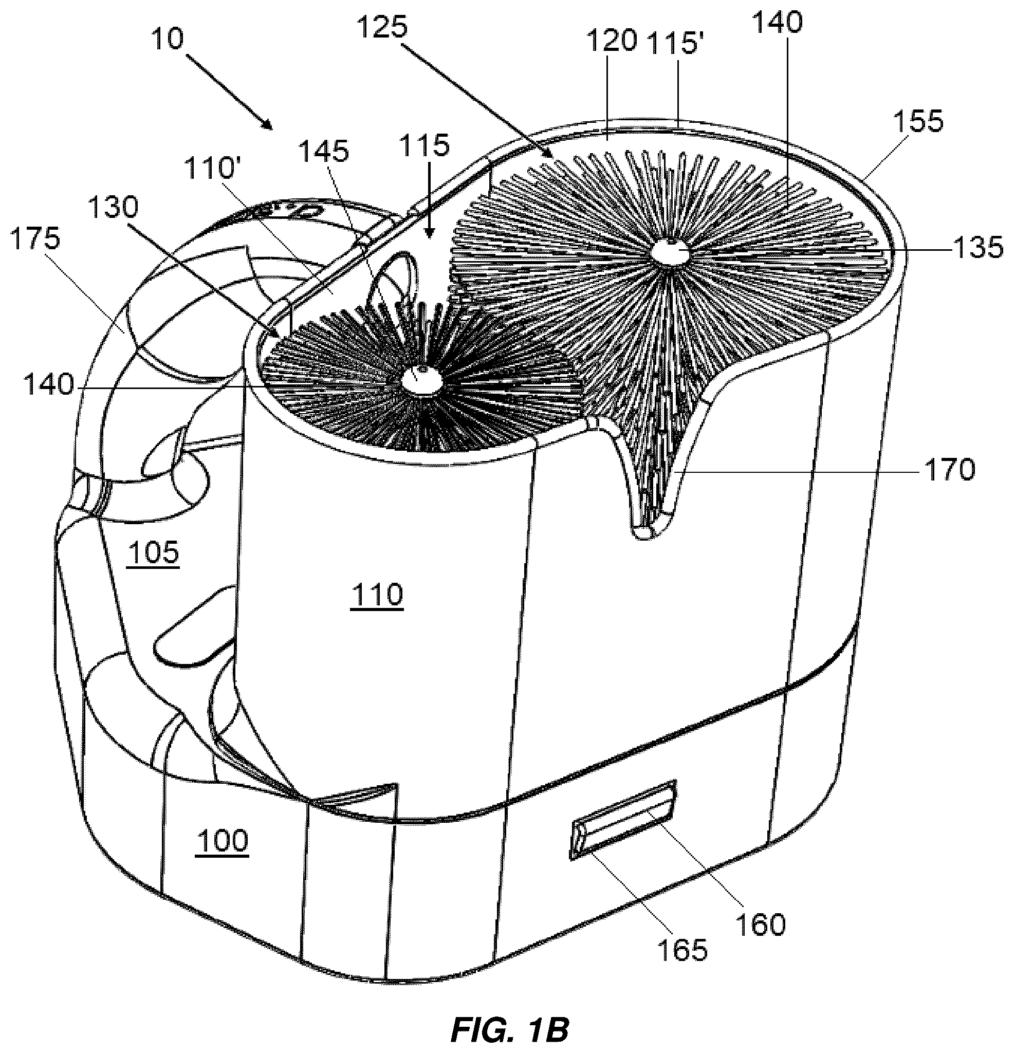 Patent US12090598 Figure 2 – Glassware polishing system