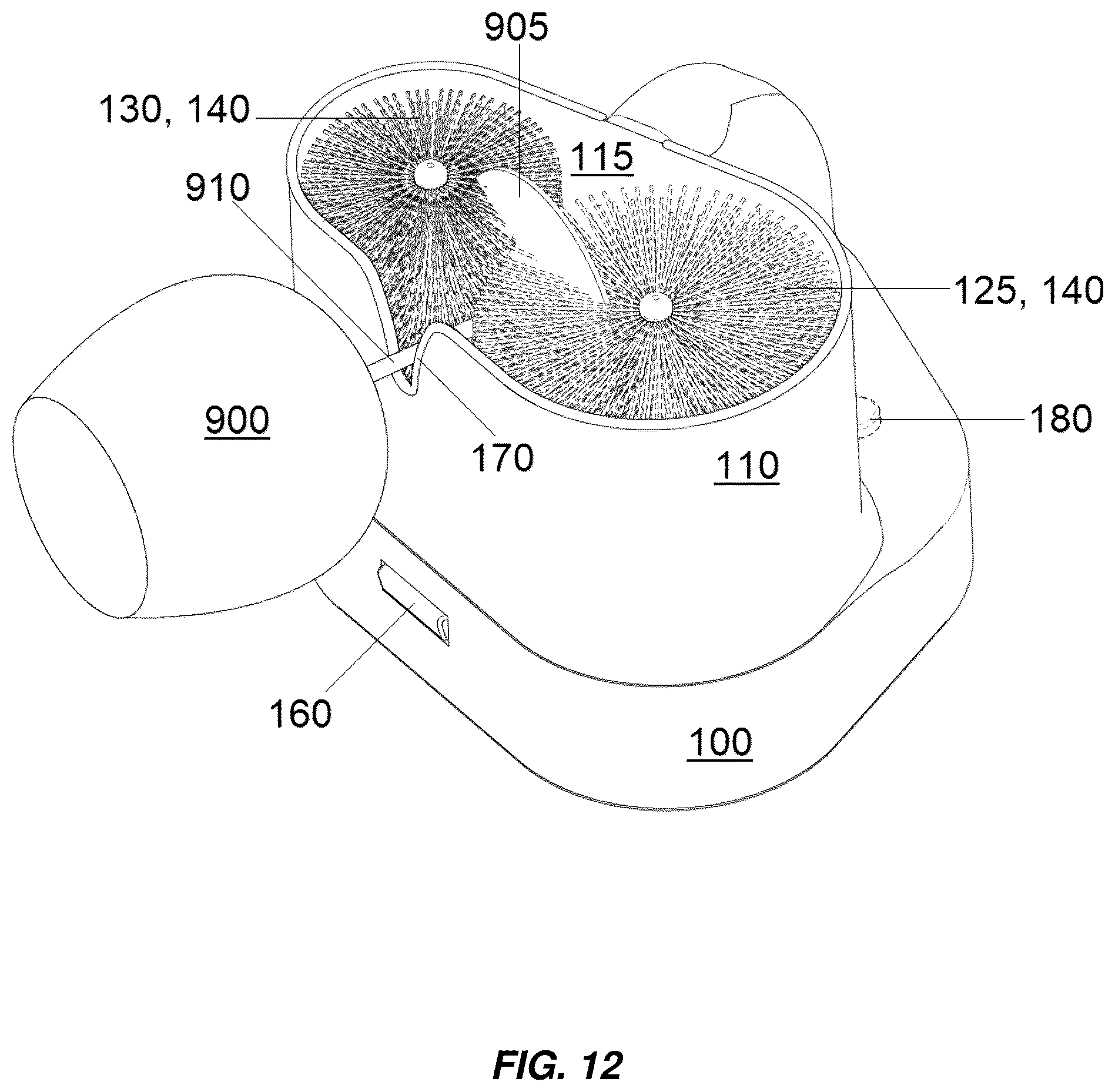 Patent US12090598 Figure 15 – Glassware polishing system