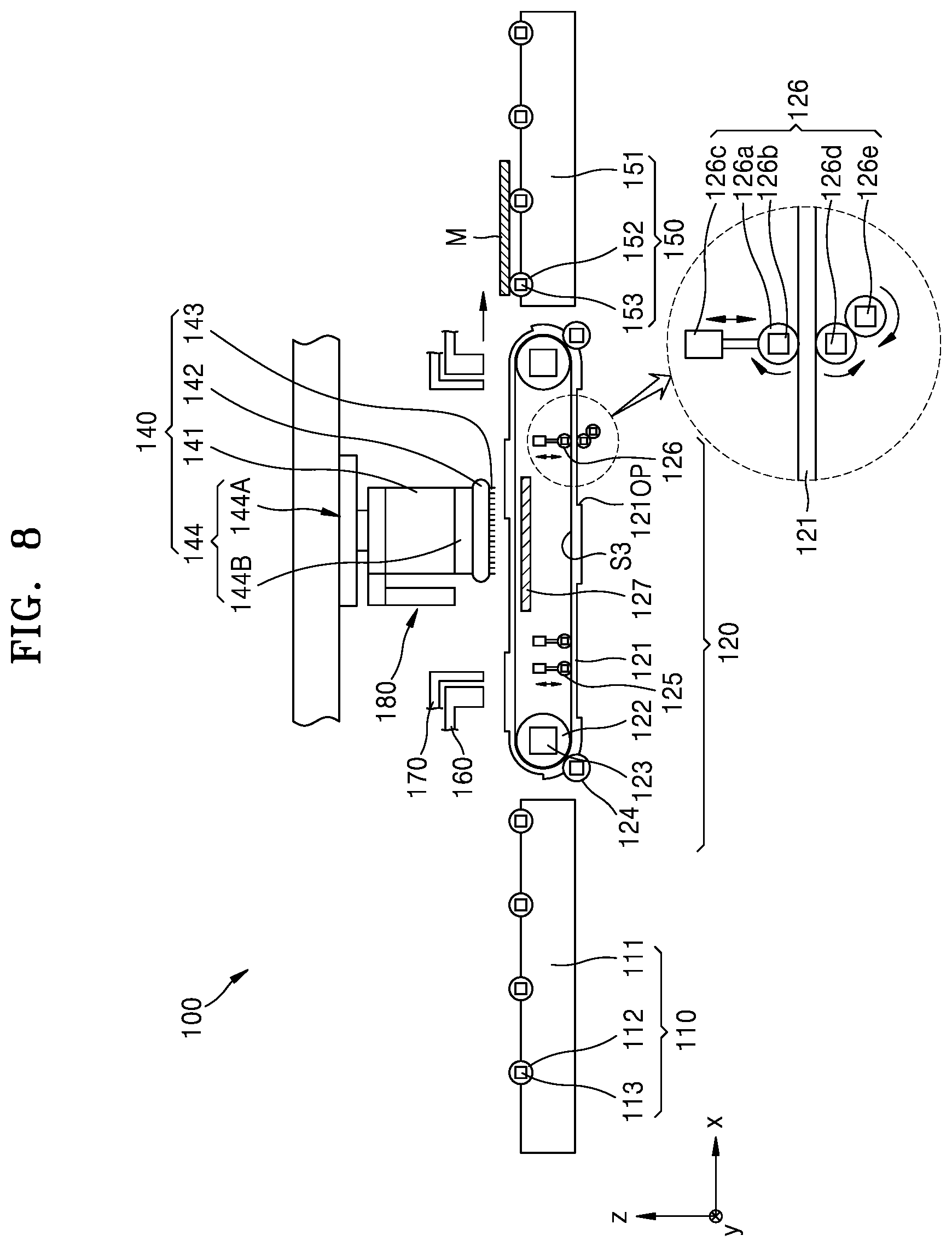 Patent US12090601 Figure 10 – Apparatus and method for manufacturing display device