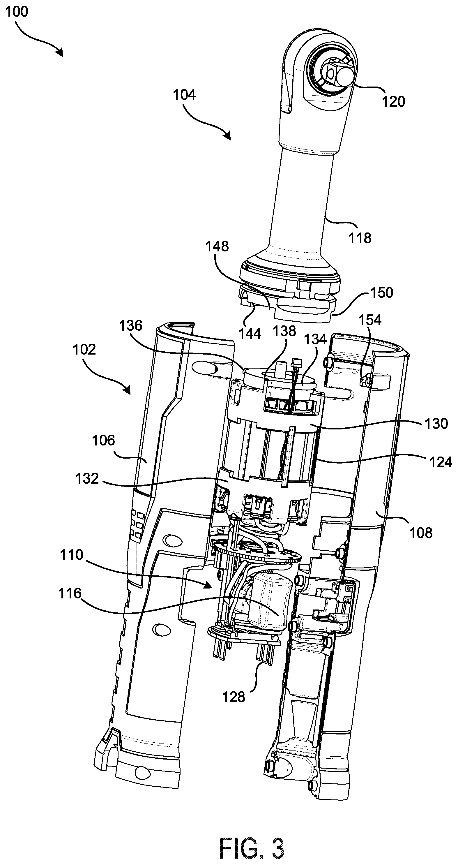 Patent US12090606 Figure 3 – Tool and motor anti-rotation