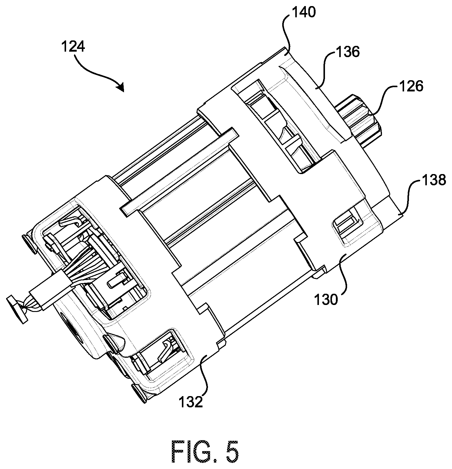 Patent US12090606 Figure 5 – Tool and motor anti-rotation