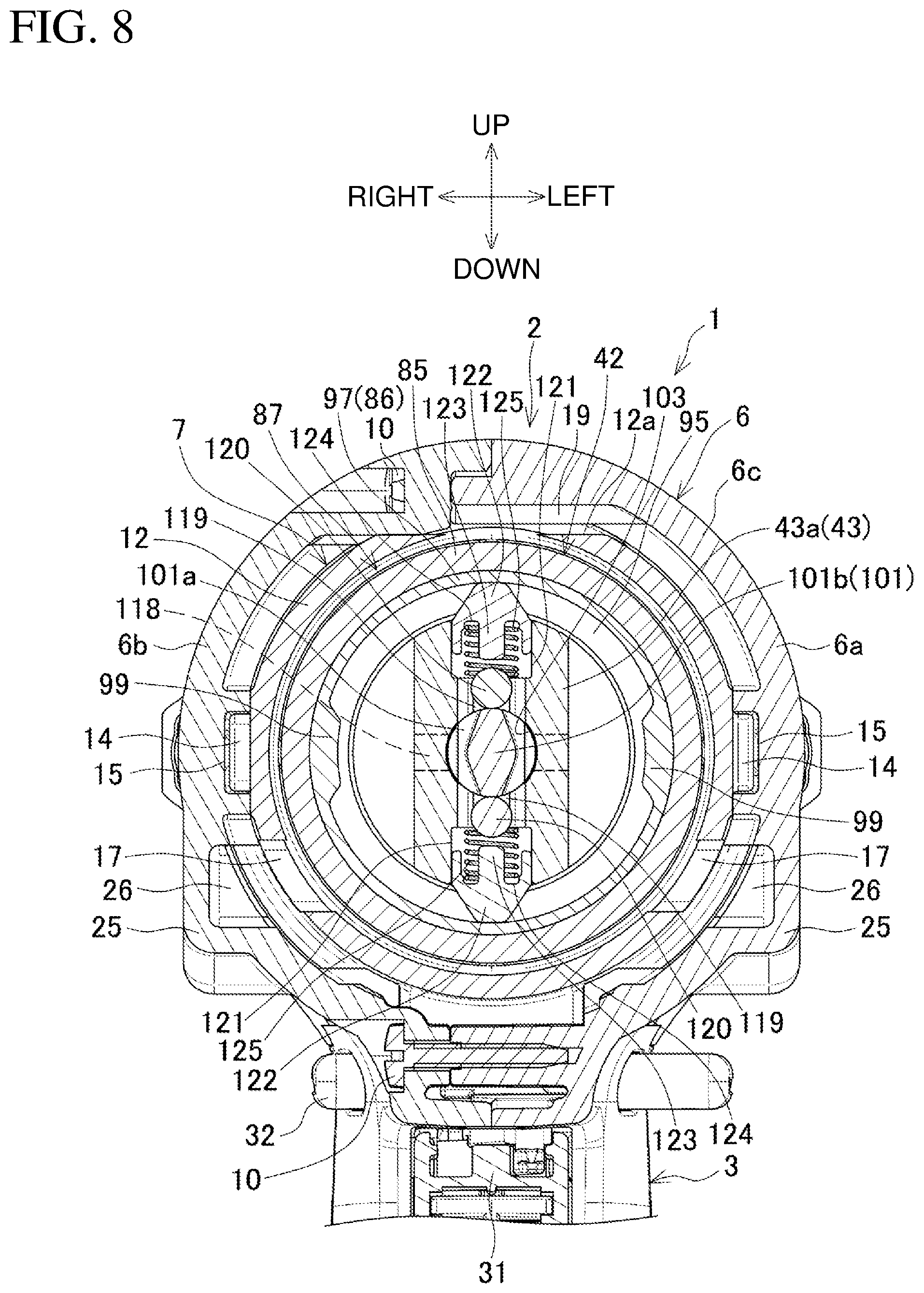 Patent US12090607 Figure 8 – Oil pulse tool