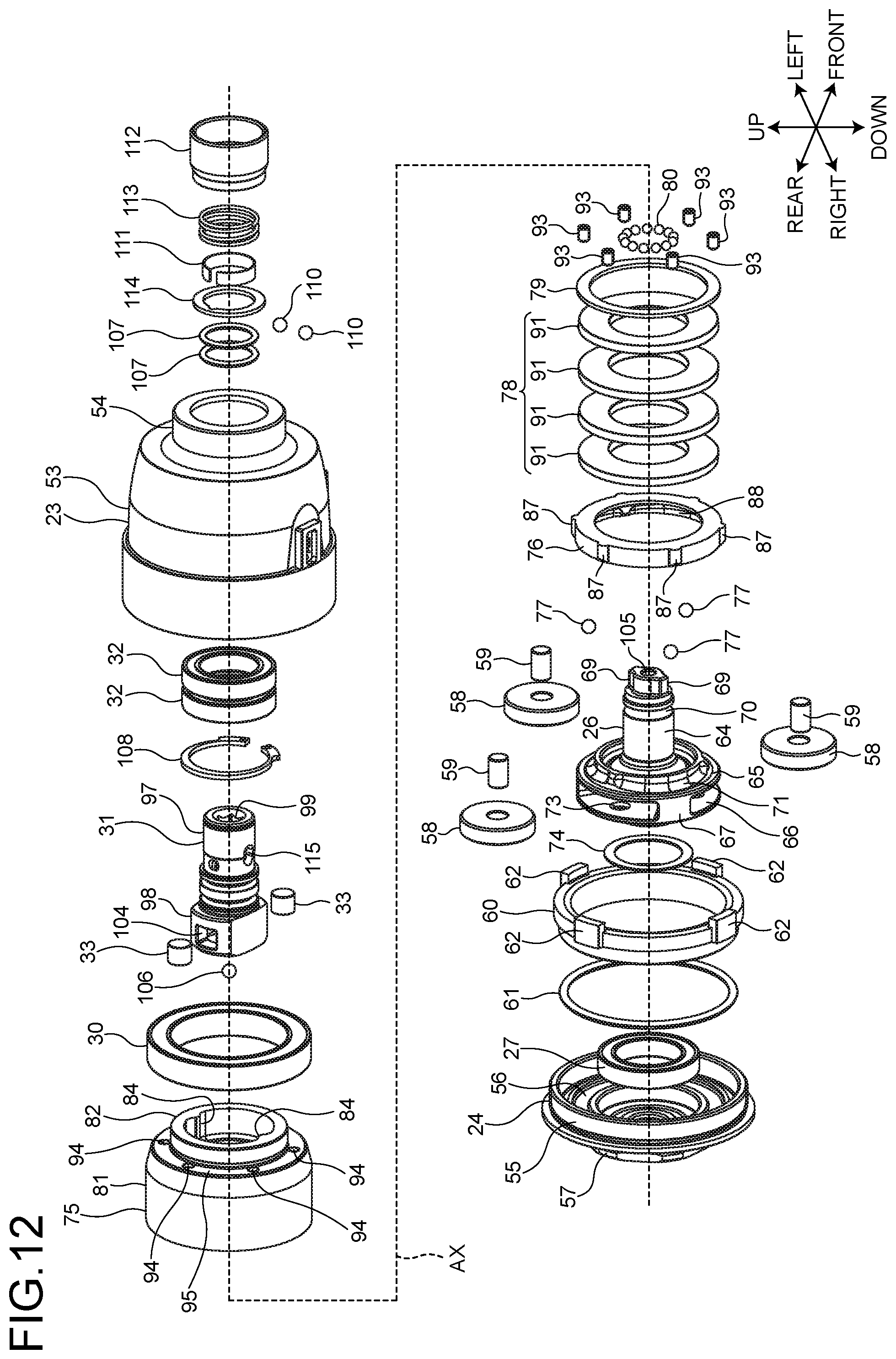 Patent US12090608 Figure 10 – Impact tool