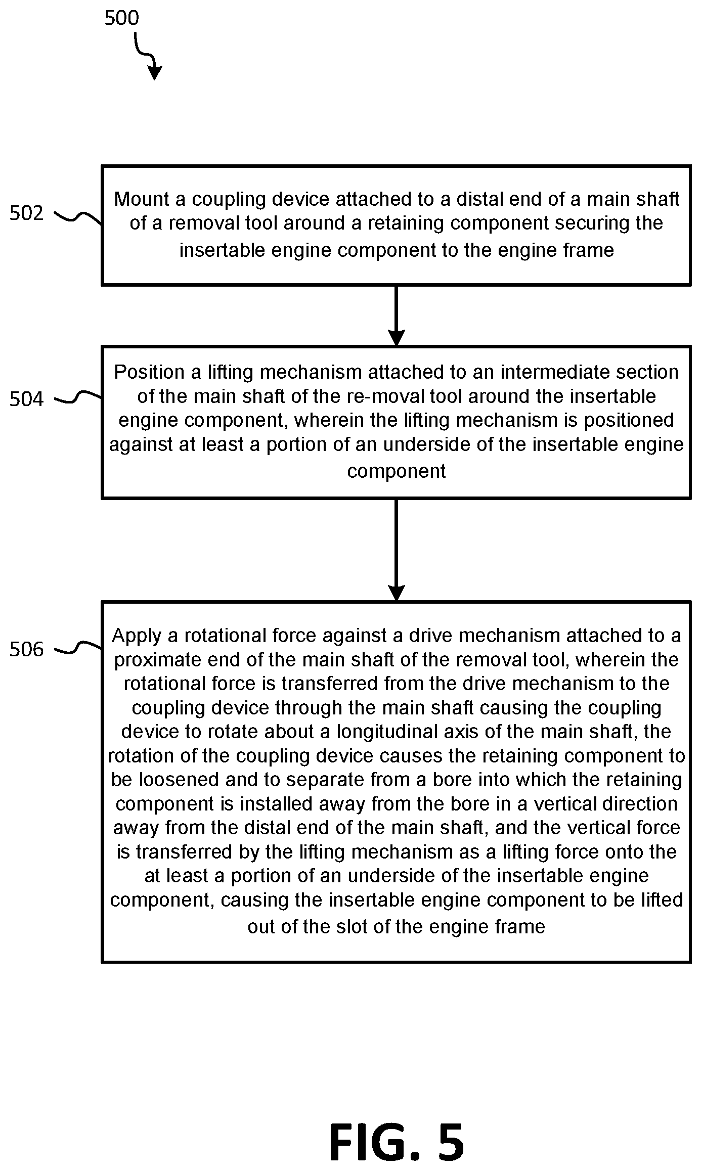 Patent US12090610 Figure 9 – Engine component removal tool