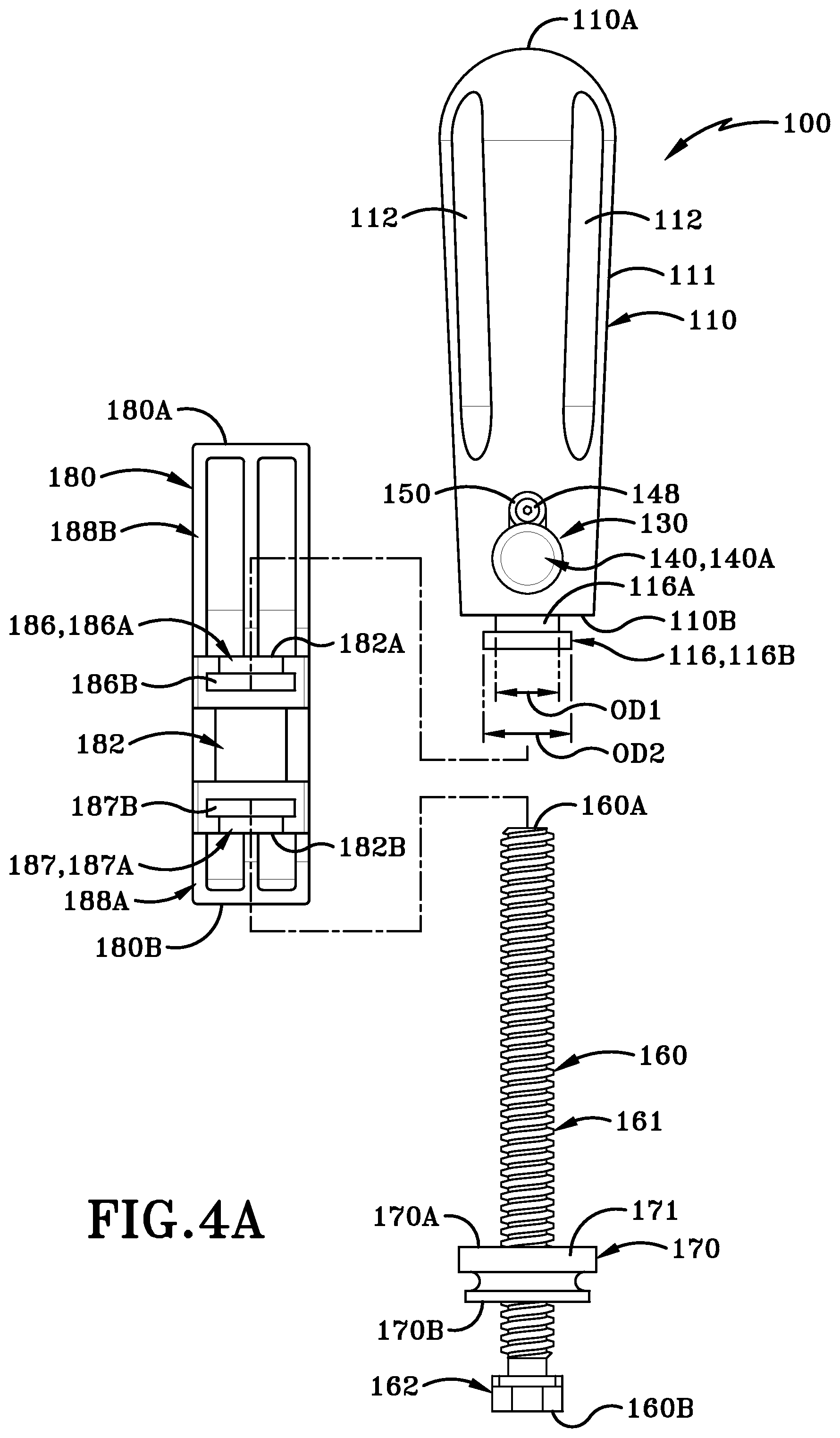 Patent US12090611 Figure 4 – Clamping handle assemblies and method of use