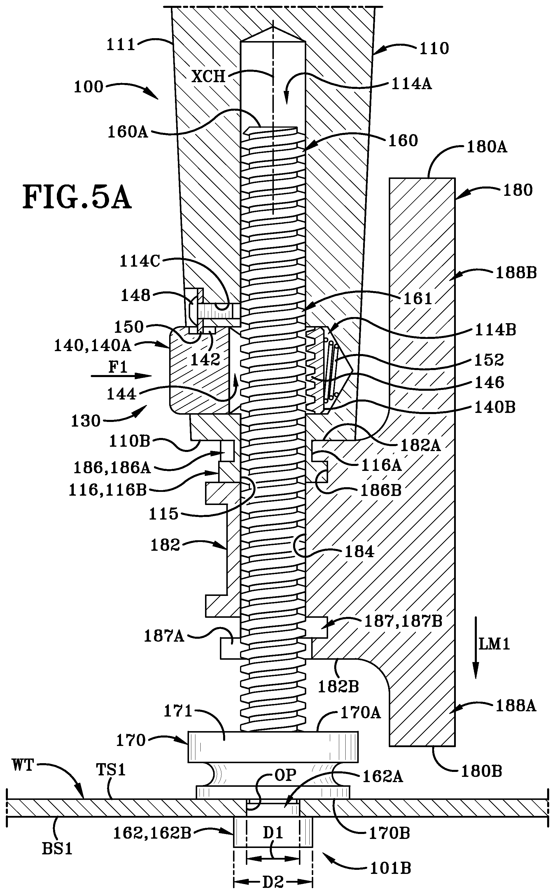 Patent US12090611 Figure 6 – Clamping handle assemblies and method of use