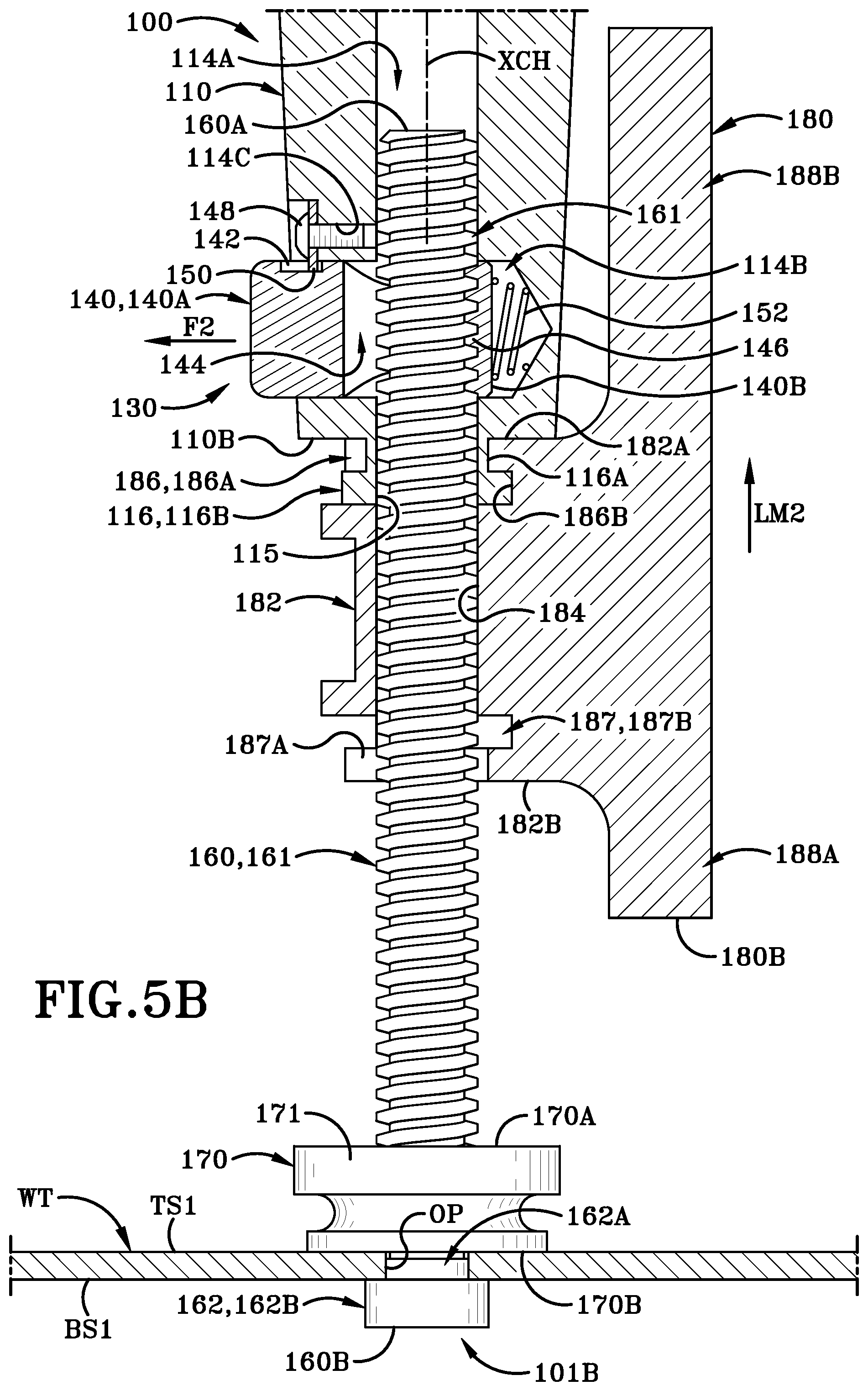 Patent US12090611 Figure 7 – Clamping handle assemblies and method of use