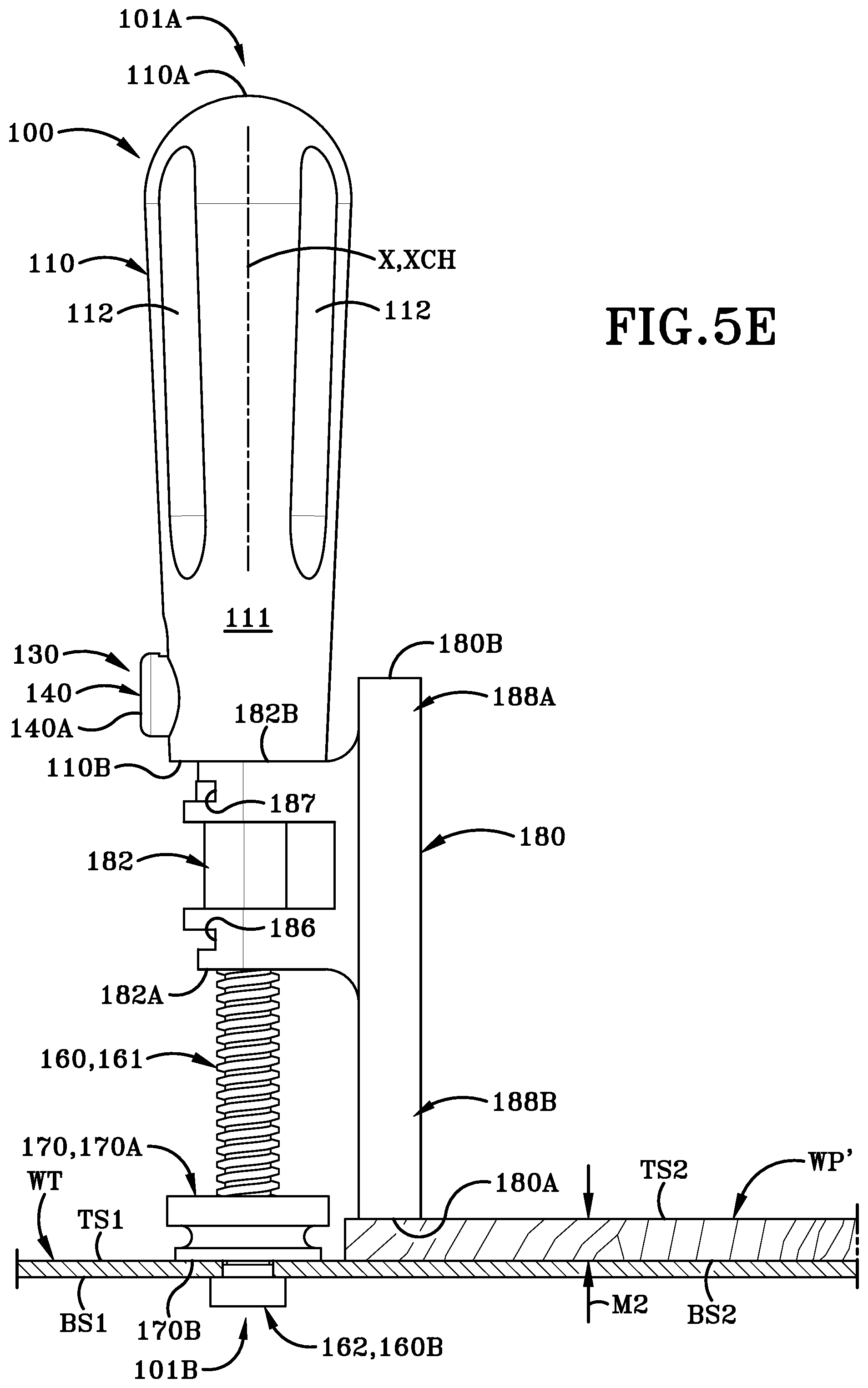 Patent US12090611 Figure 10 – Clamping handle assemblies and method of use