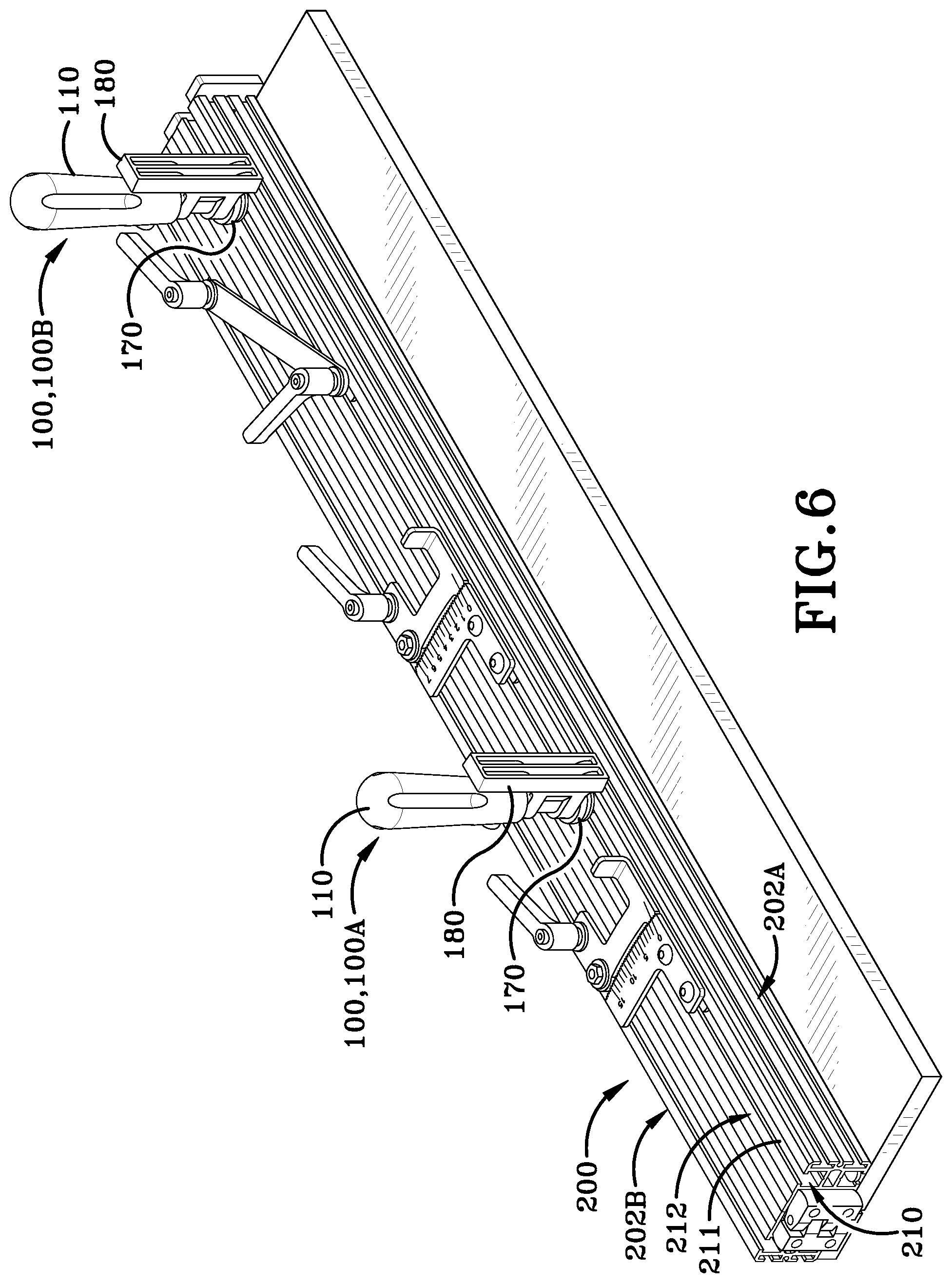 Patent US12090611 Figure 11 – Clamping handle assemblies and method of use