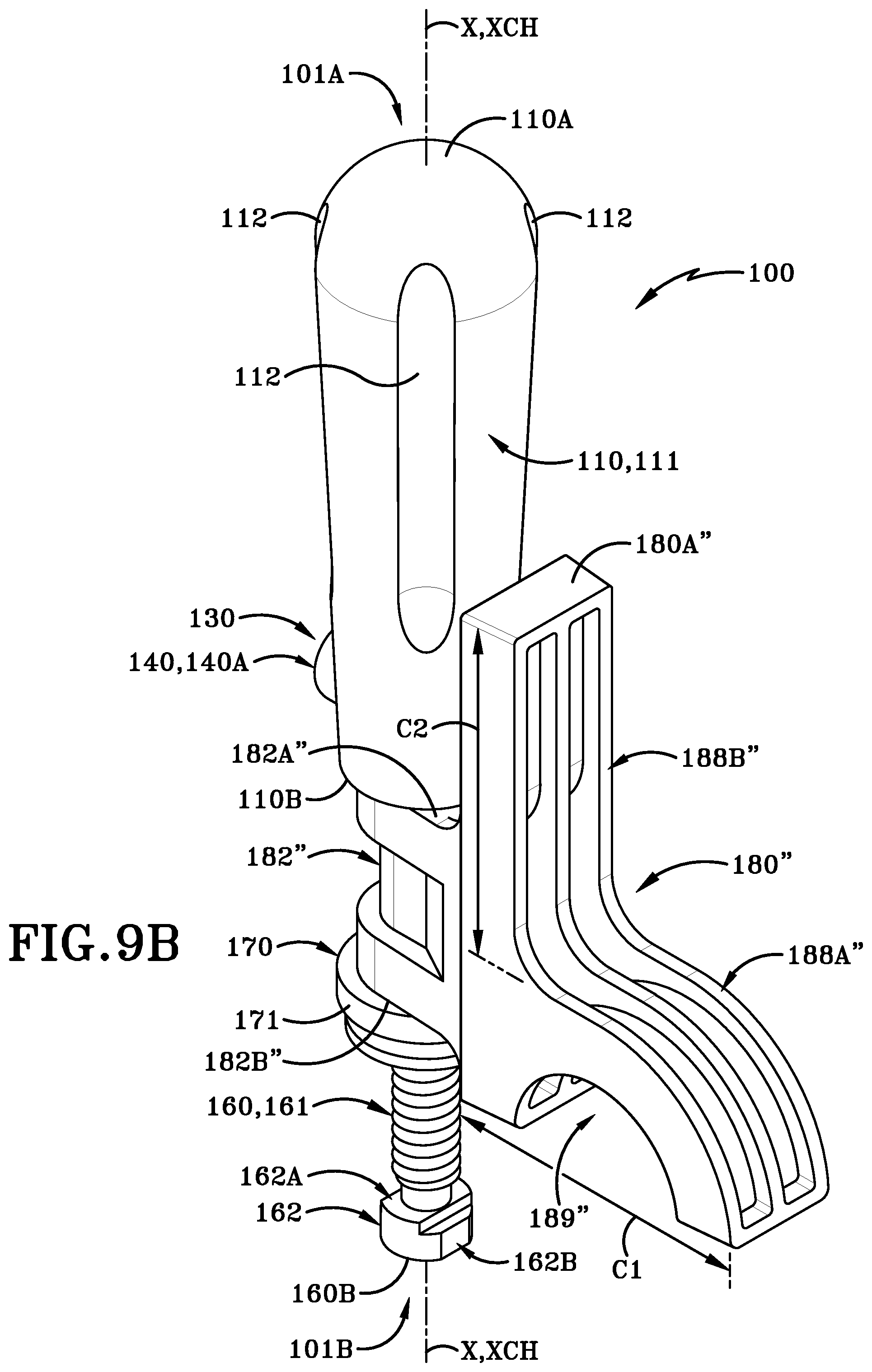 Patent US12090611 Figure 15 – Clamping handle assemblies and method of use